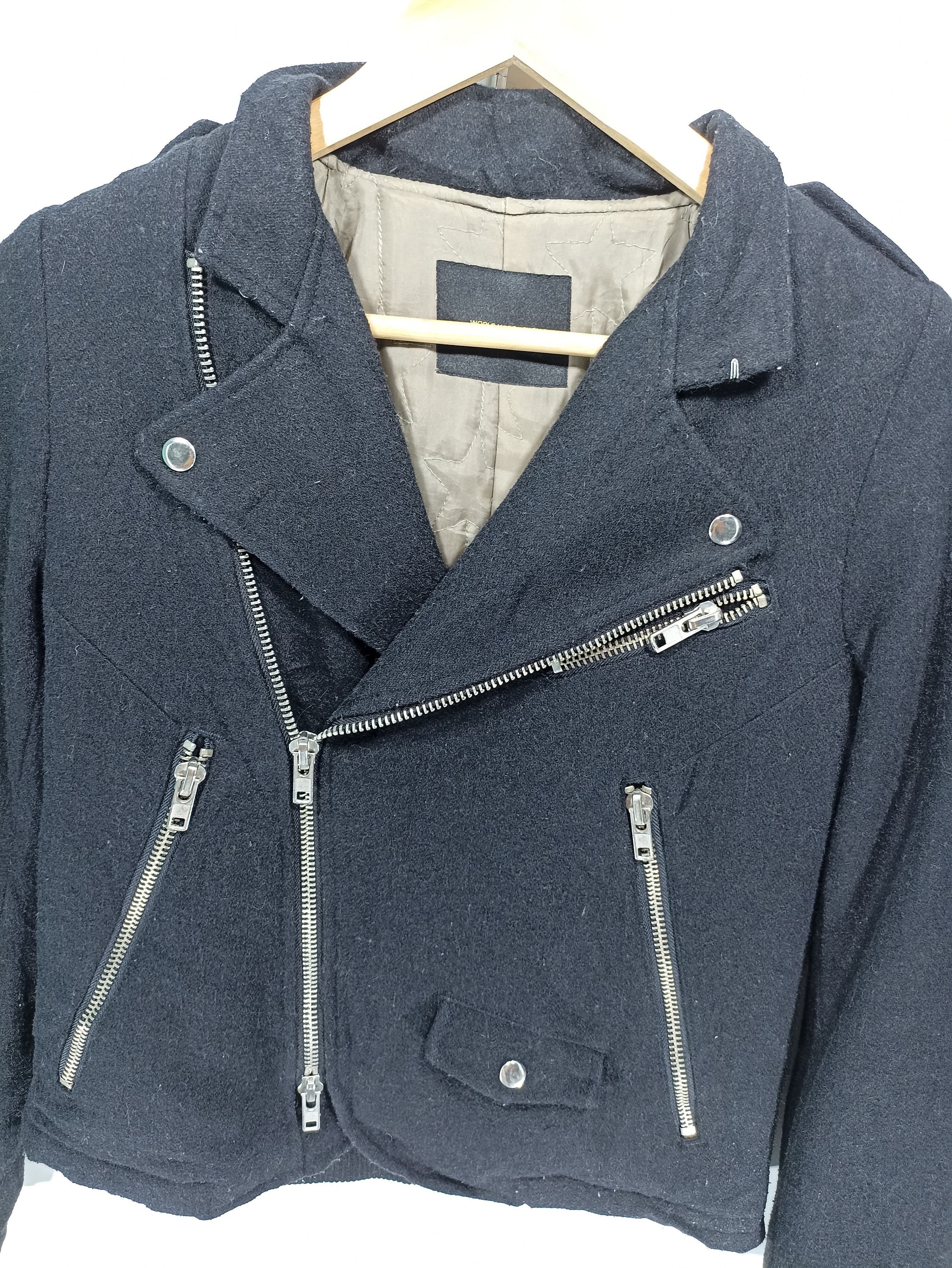 Japanese Brand × Vintage World wide love! Wool Bike Jacket Size US S / EU 44-46 / 1 - 2 Thumbnail