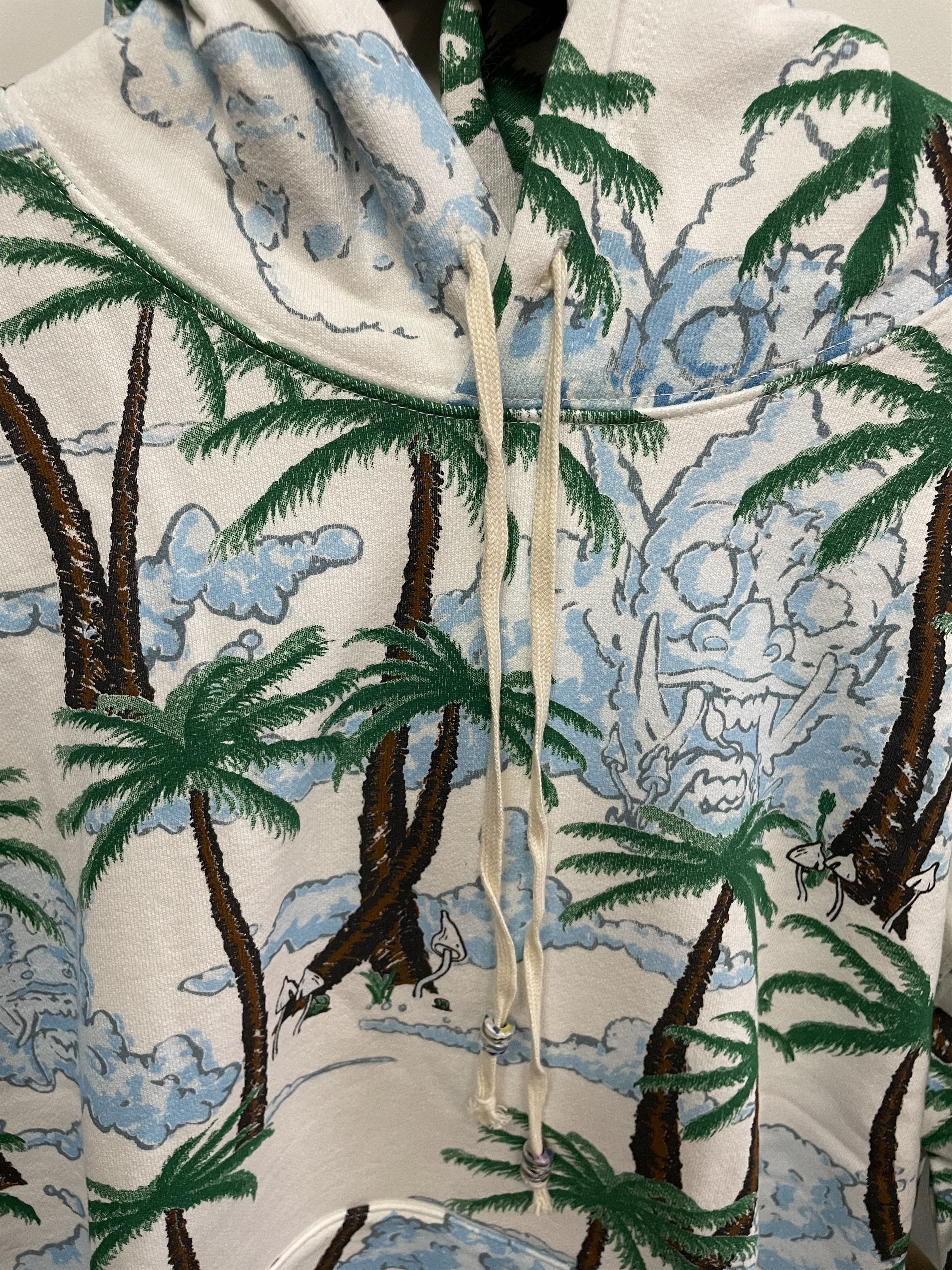 Other WASTED COLLECTIVE PALM TREE WHITE EXTRA LARGE HOODY Size US XL / EU 56 / 4 - 2 Thumbnail