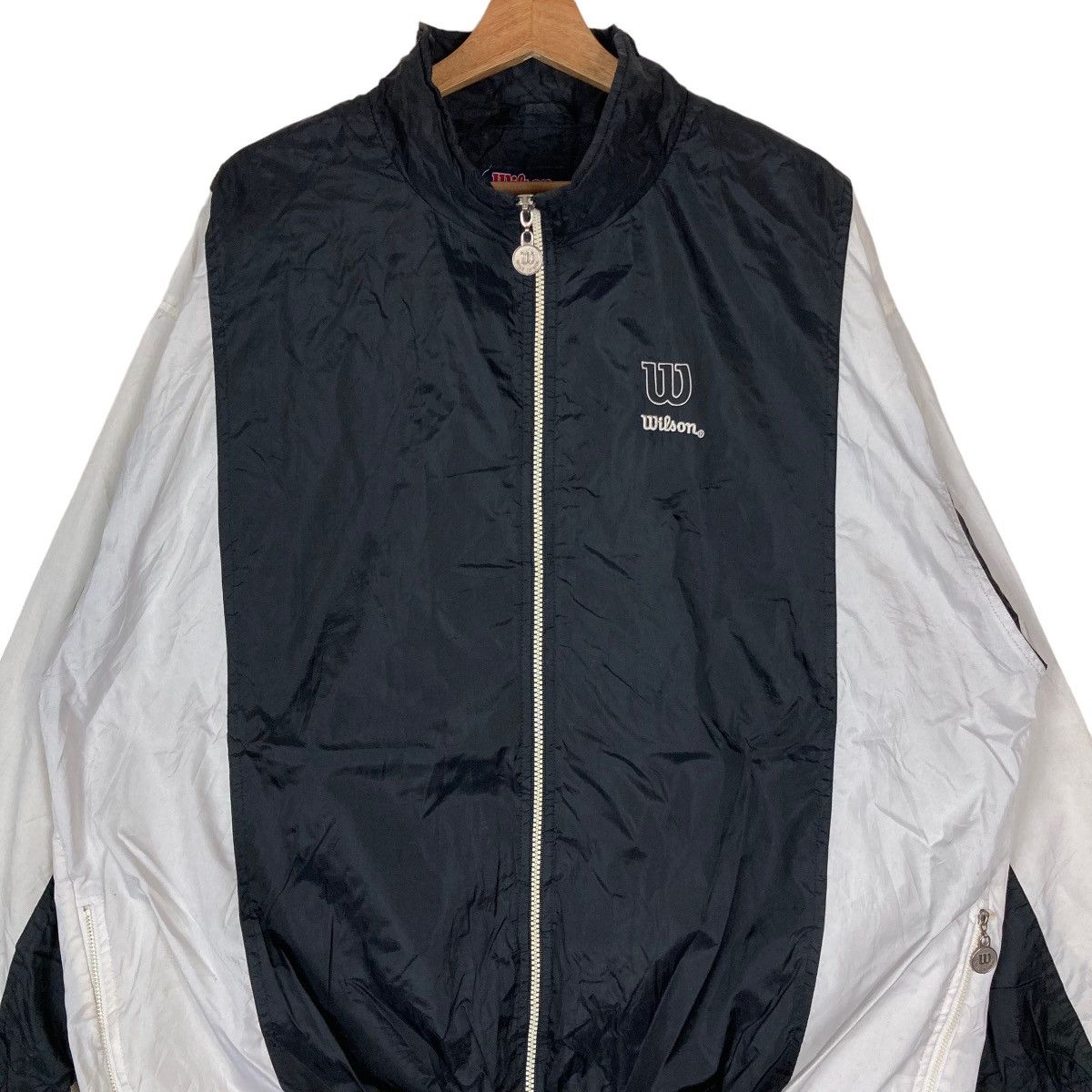 Wilson Vintage Wilson USA Two Tone Full Zipper Windbreaker Jacket Size US XXL / EU 58 / 5 - 2 Thumbnail