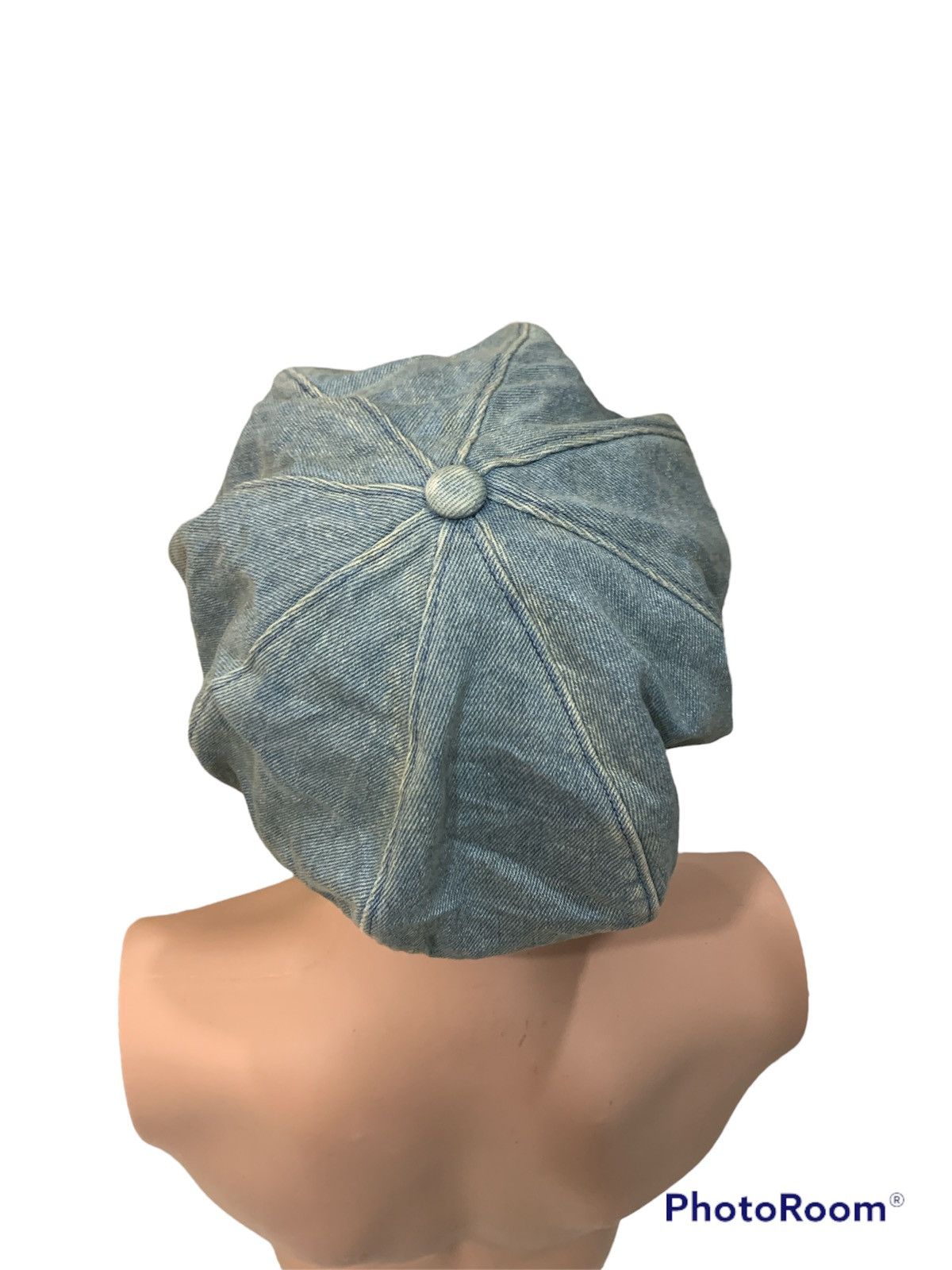Japanese Brand DESERT MILLS DISTRESSED DENIM ARTIST HAT Size ONE SIZE - 4 Thumbnail