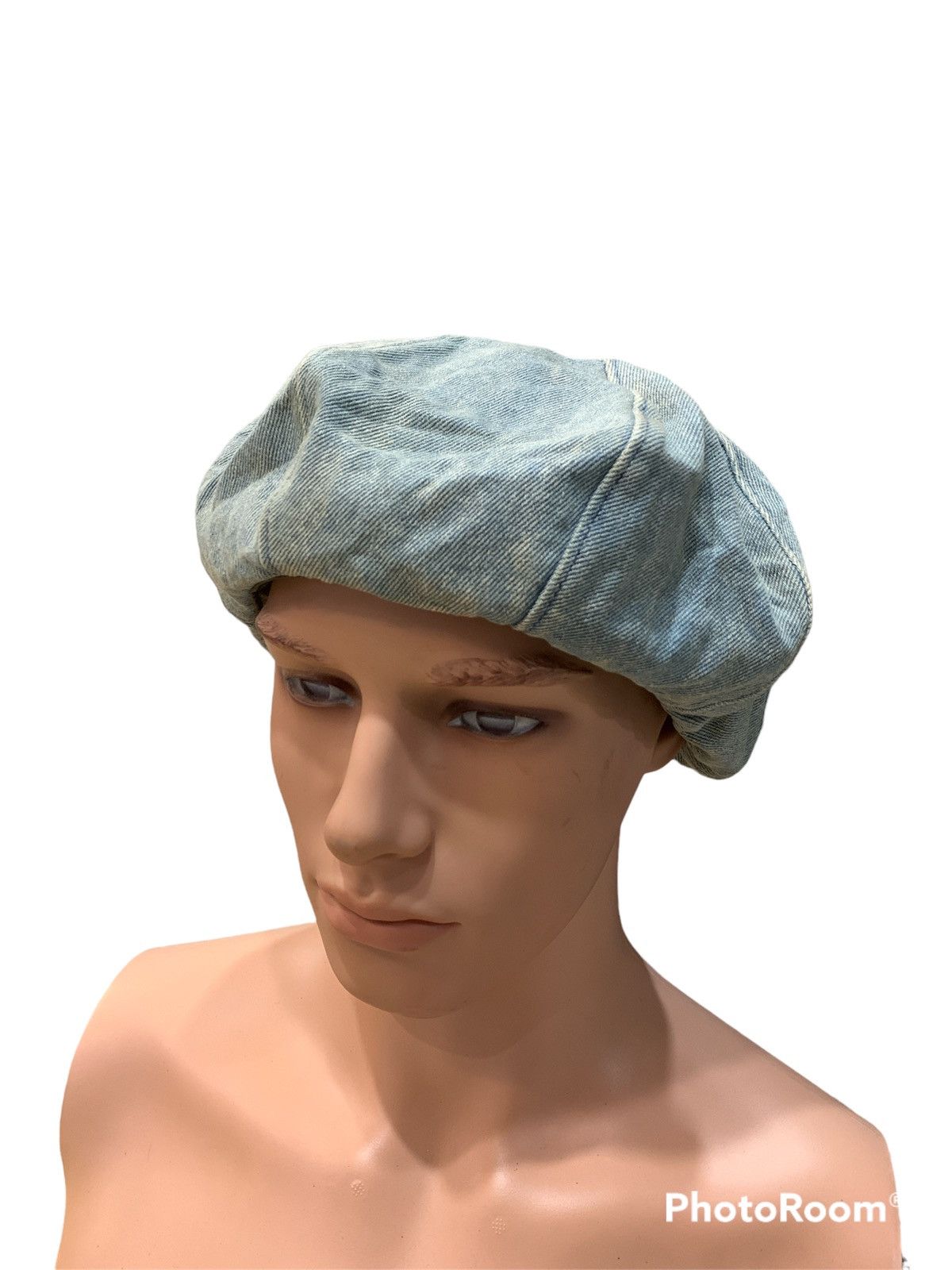 Japanese Brand DESERT MILLS DISTRESSED DENIM ARTIST HAT Size ONE SIZE - 1 Thumbnail