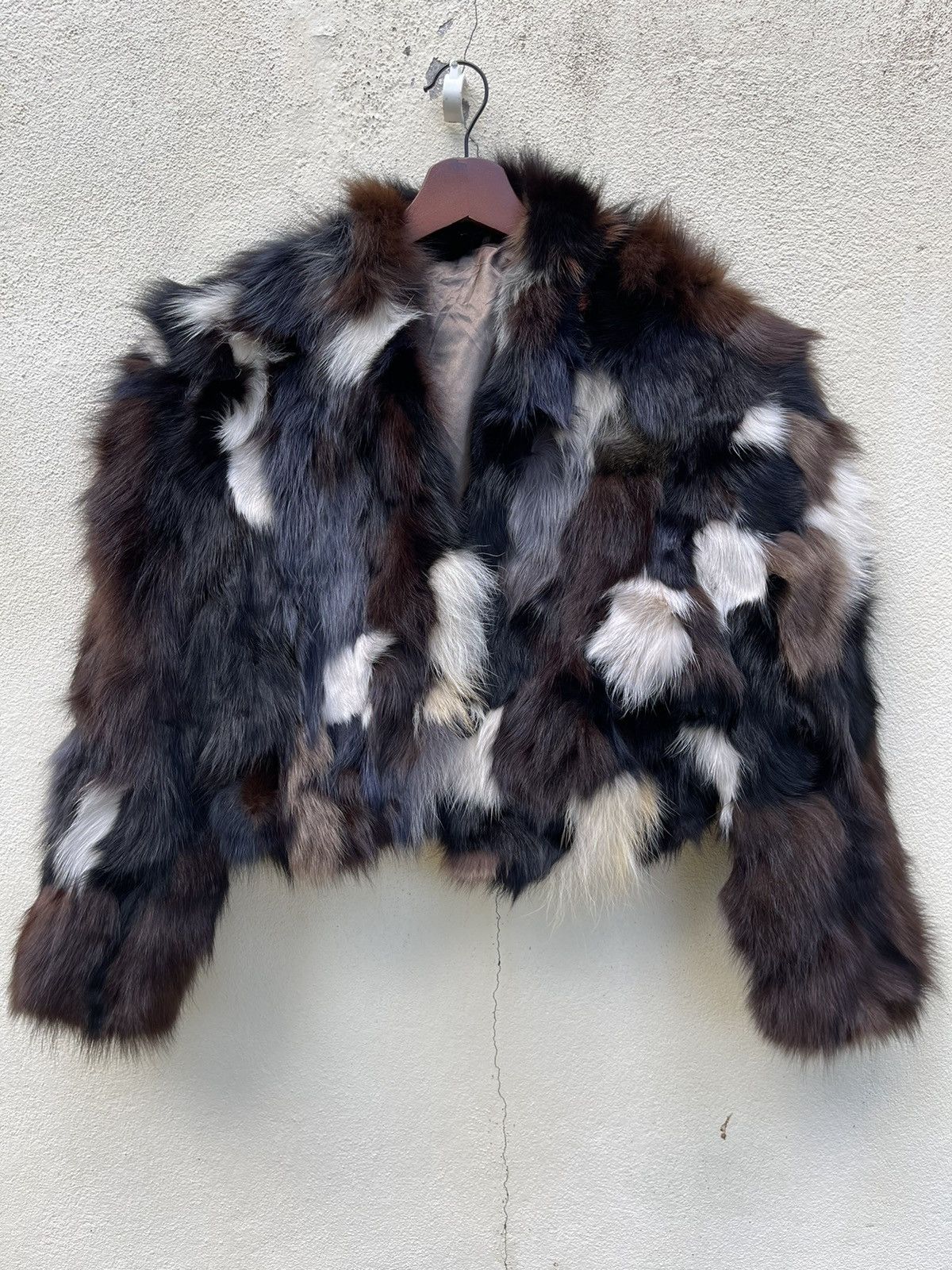Other 🔥END SALE❌ PATCHWORK LUXURY MINK FUR CROPPED WINTER JACKET Size M / US 6-8 / IT 42-44 - 5 Thumbnail