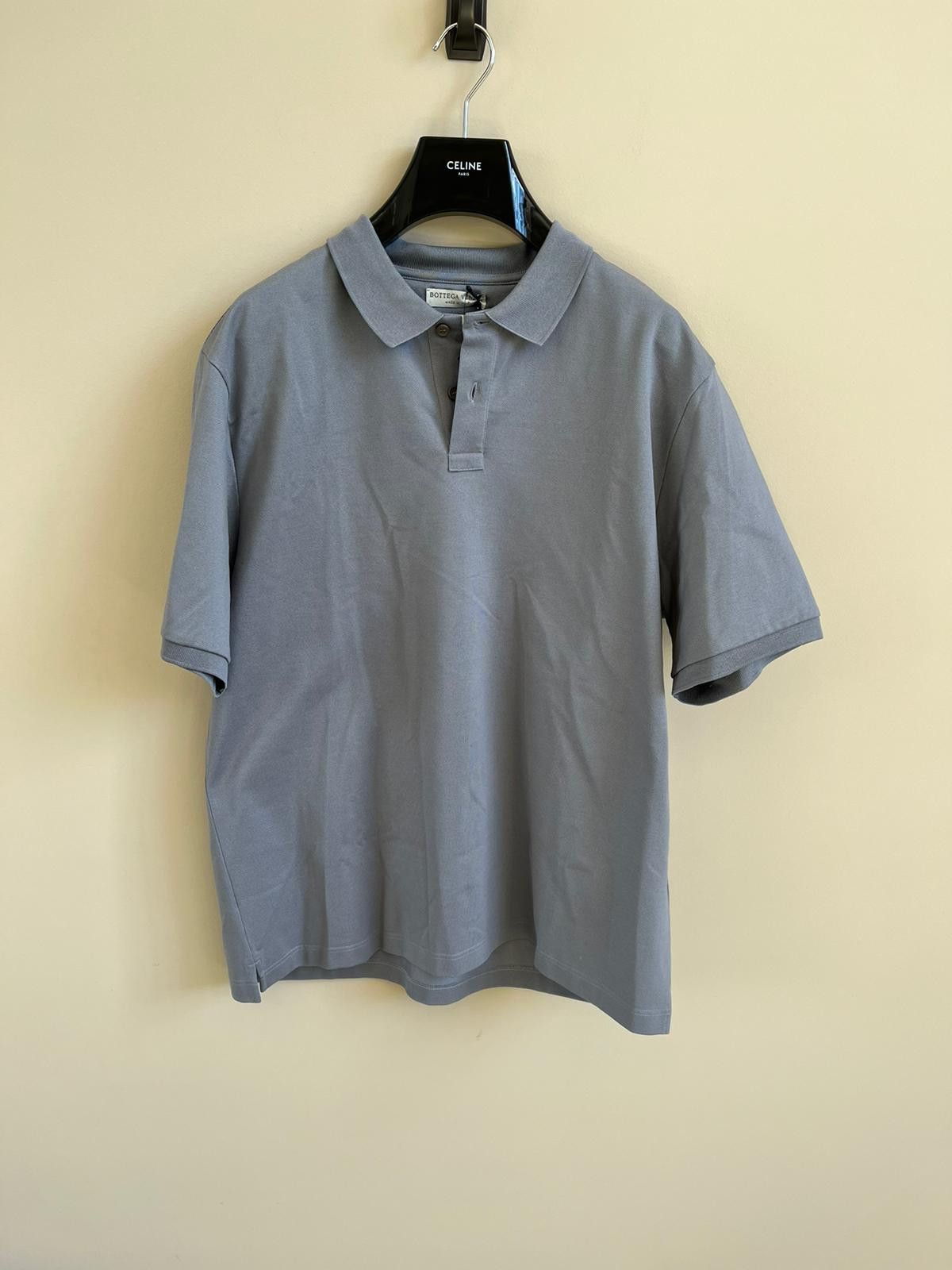 Image of Bottega Veneta Polo Shirt In Grey Color, Men's (Size XL)