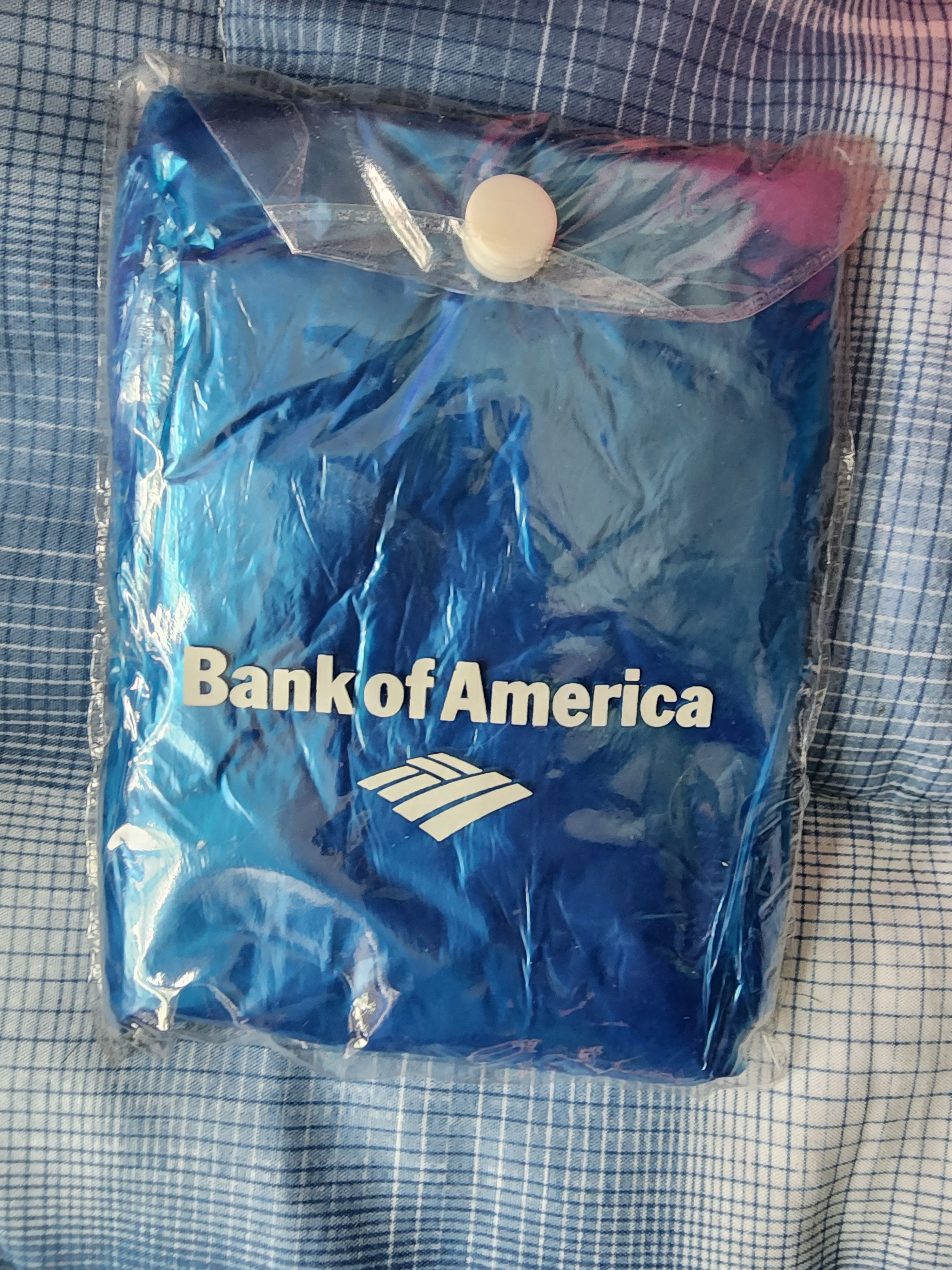 Other Bank Of America Blue Poncho In Pouch One Size Size ONE SIZE - 1 Thumbnail