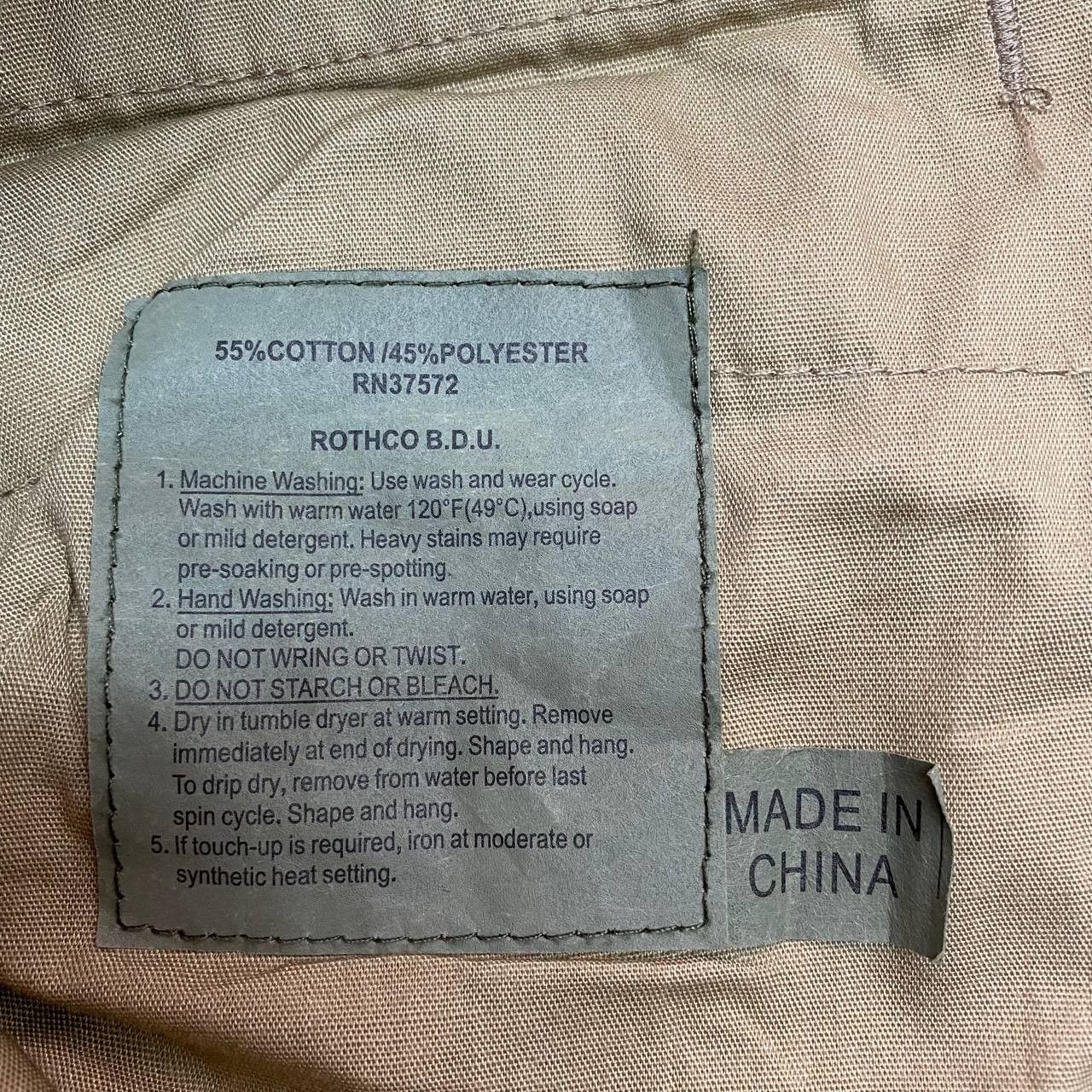 Japanese Brand X361 JAPAN ROTHCO BDU BIG SIZE CARGO ARMY PANTS Size US 44 / EU 60 - 6 Thumbnail