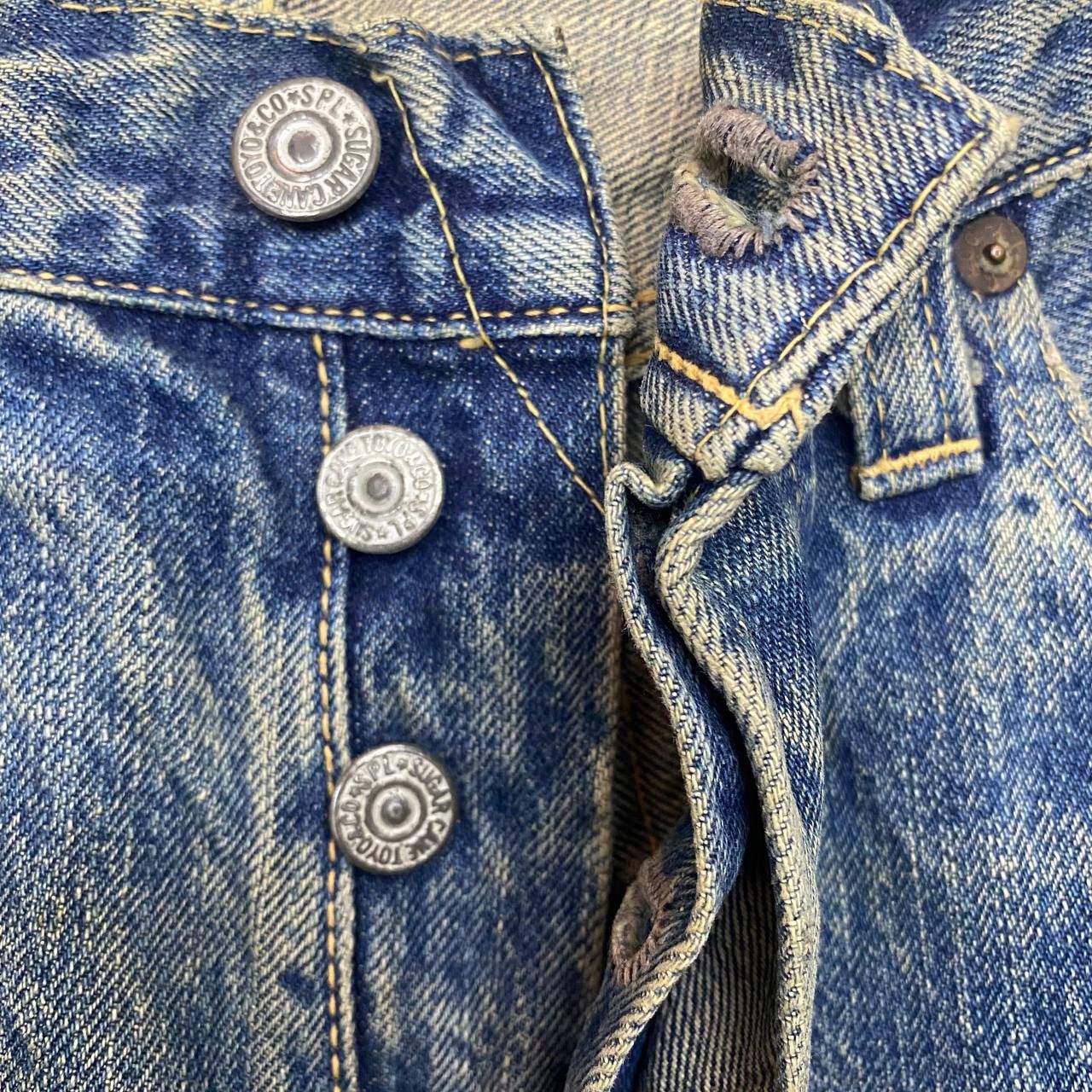 Japanese Brand X370 VTG SUGARCANE JAPAN SELVEDGE DENIM Size US 30 / EU 46 - 7 Thumbnail