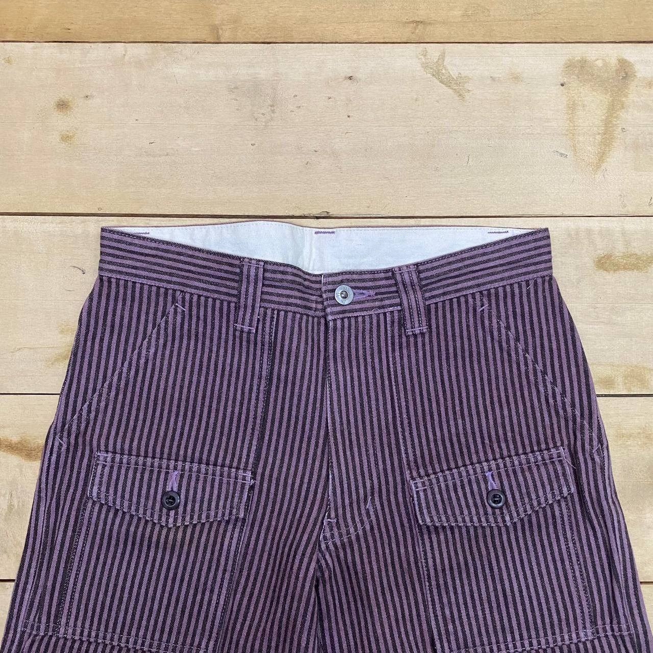 Boycott × Japanese Brand X374 BOYCOTT JAPAN HICKORY STRIPED SLIMFIT BUSH PANTS Size US 30 / EU 46 - 2 Thumbnail