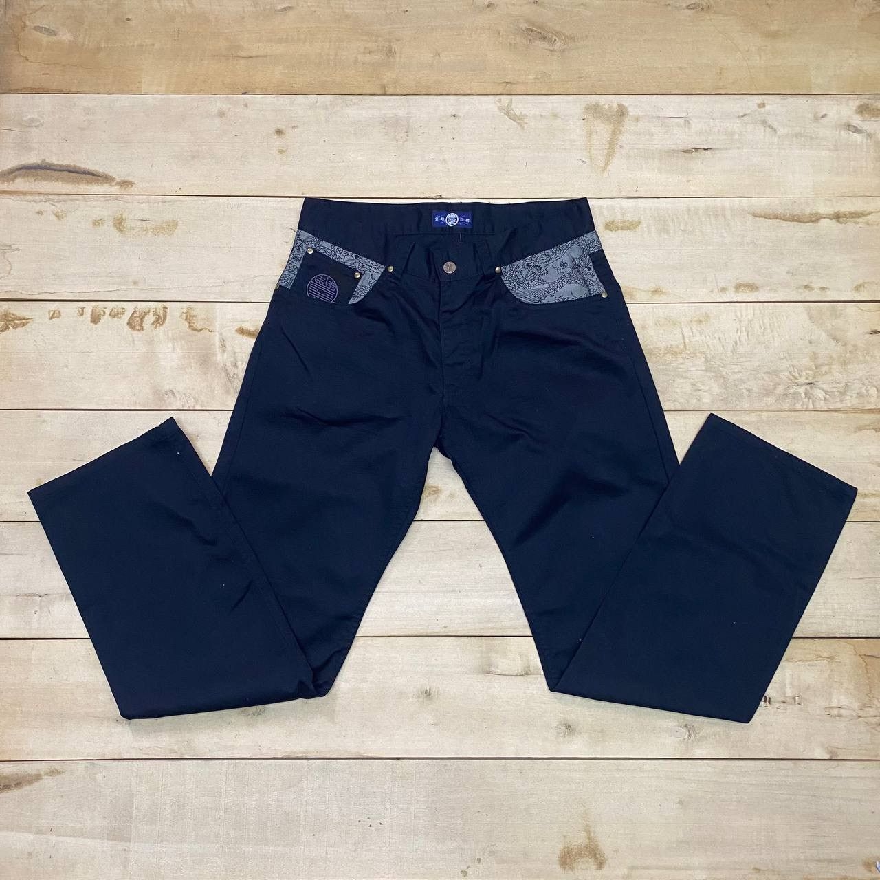 Japanese Brand X380 VTG JAPANESE TRADITIONAL SUKARJAN DRAGONS PANTS Size US 32 / EU 48 - 3 Thumbnail