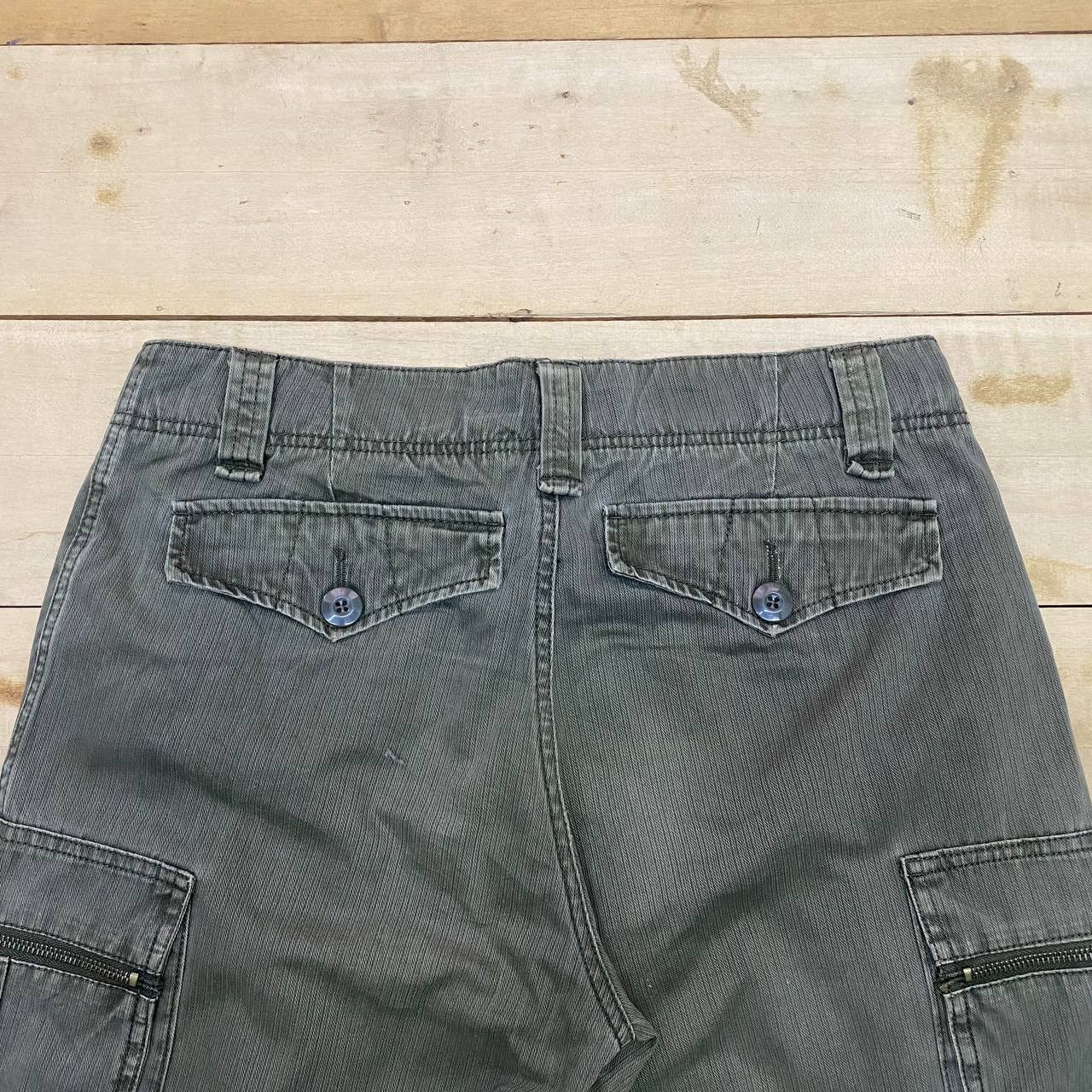 Vintage X383 JAPAN ANTI-LABEL JEAN FADED CARGO PANTS Size US 33 - 4 Thumbnail