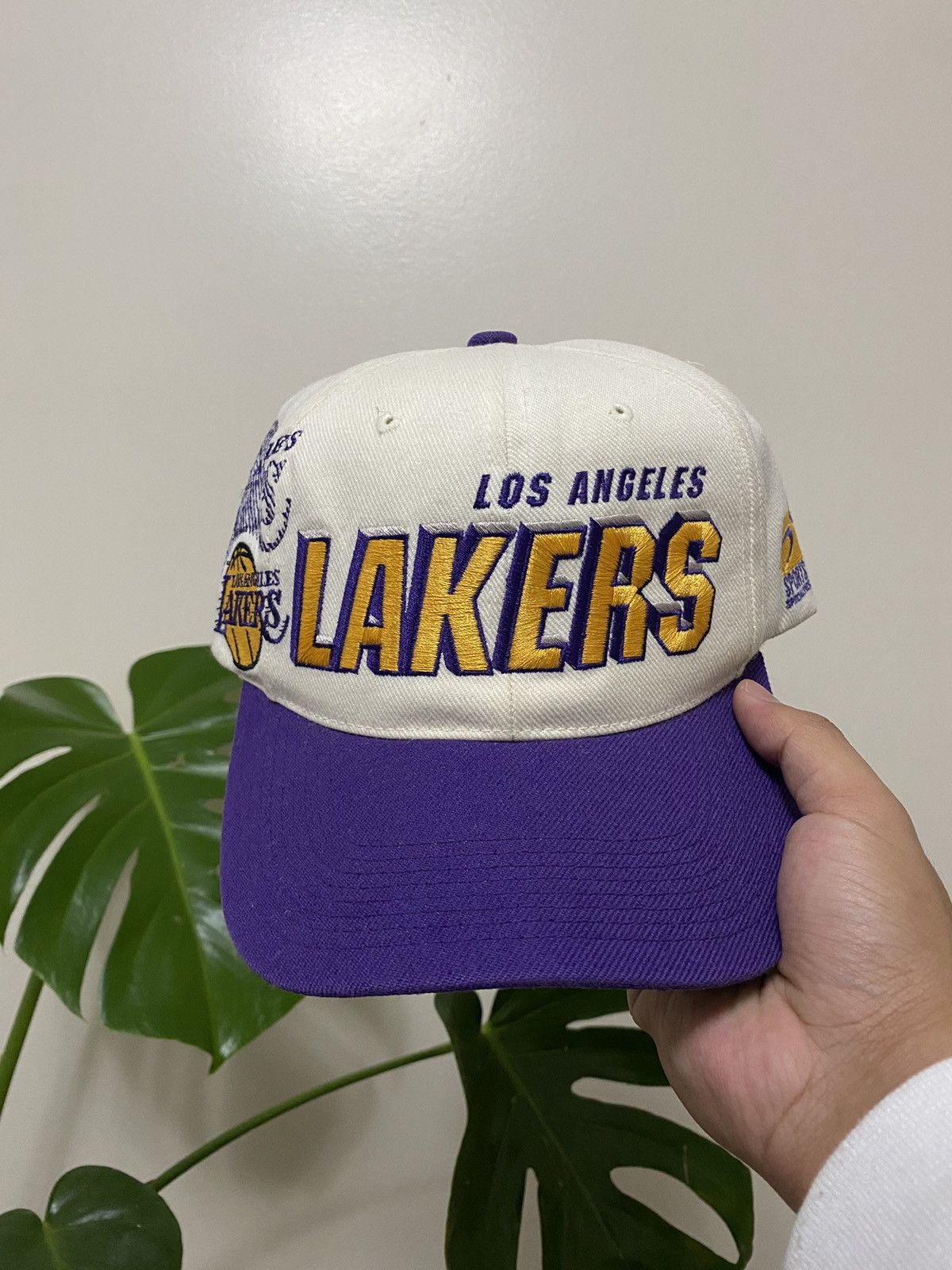 Nike × Sports Specialties × Vintage Vintage La Lakers Sports Specialties Shadow Kobe Draft Hat Size ONE SIZE - 4 Thumbnail