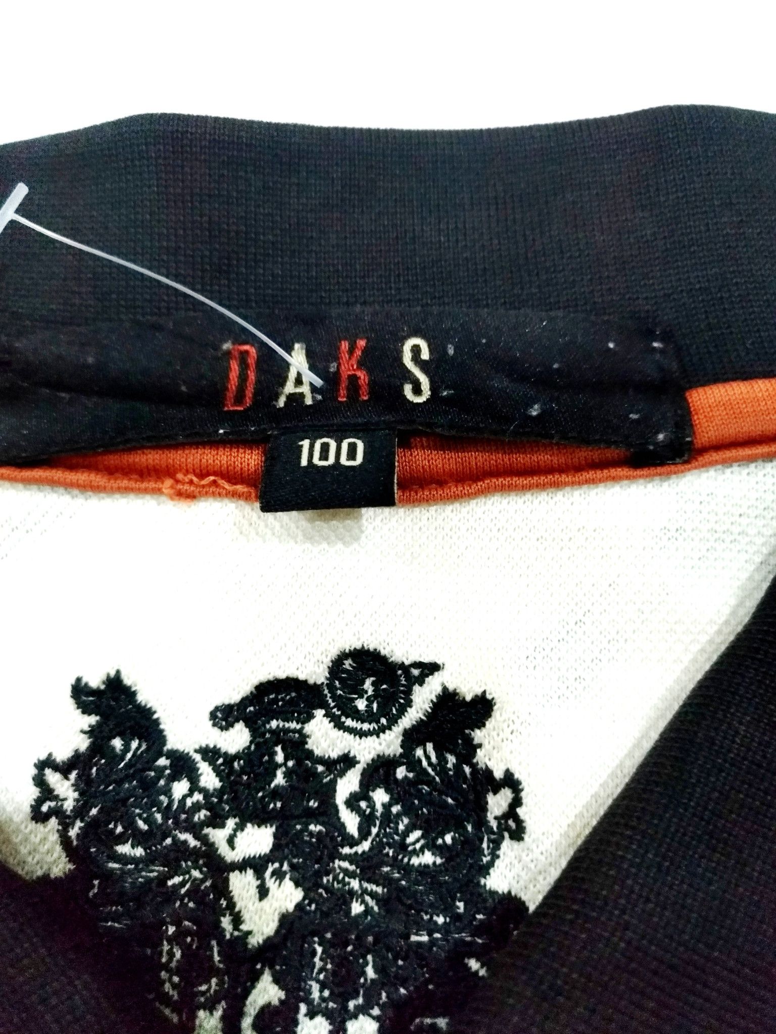 DAKS × Designer RARE! VTG DAKS GOLF DIAMOND NOVACHECK SILKY POLO SHIRT Size US L / EU 52-54 / 3 - 6 Thumbnail