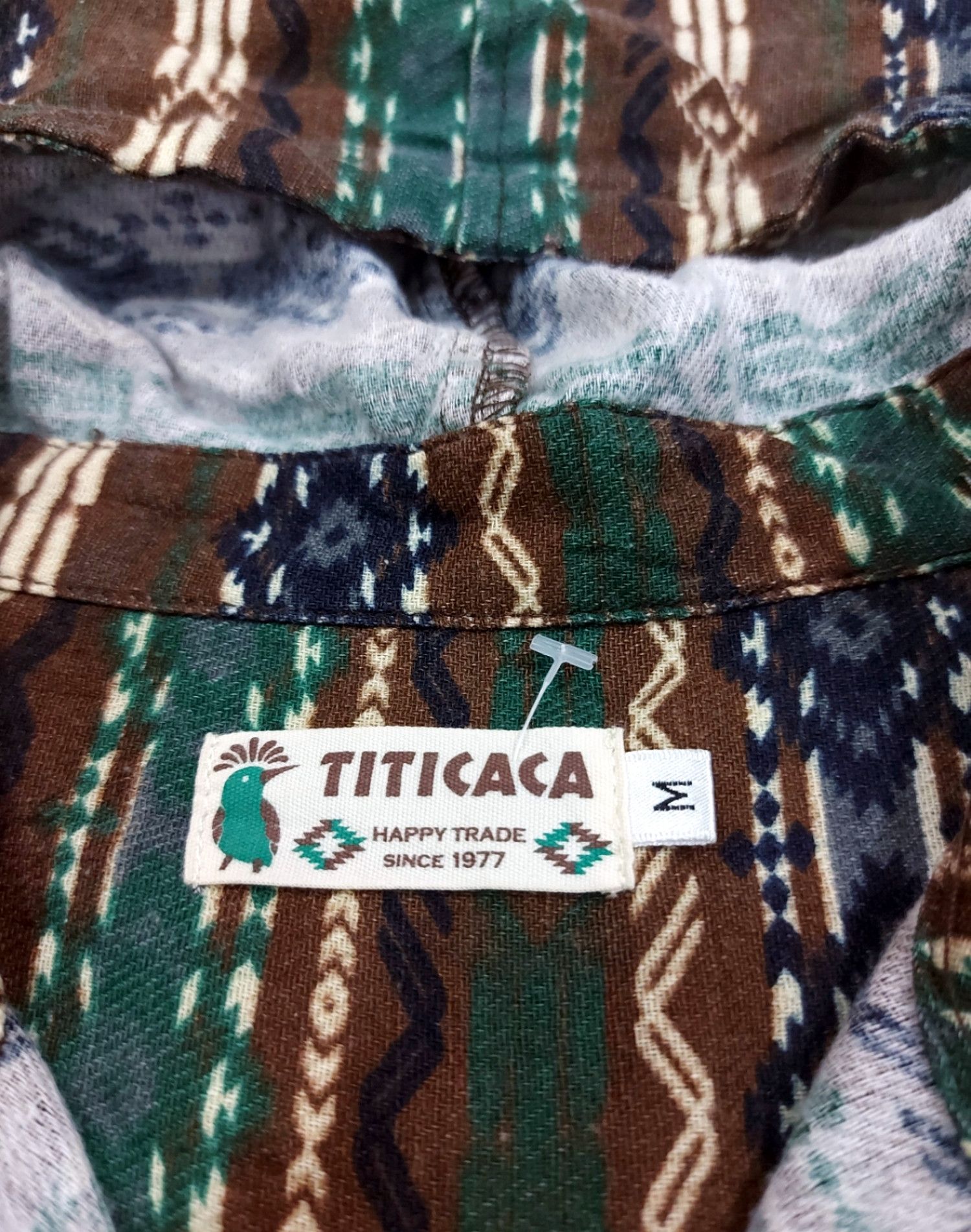 Designer × Japanese Brand RARE! TITICACA JAPANESE BRAND TRIBAL NATIVE HOODIE SHIRT Size US S / EU 44-46 / 1 - 6 Thumbnail