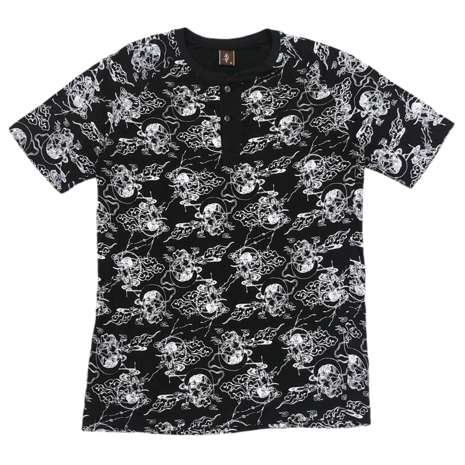 Japanese Brand RARE! JAPANESE BRAND SUKAJAN HENLEYS "FUJIN & RAIJIN" Size US M / EU 48-50 / 2 - 1 Thumbnail