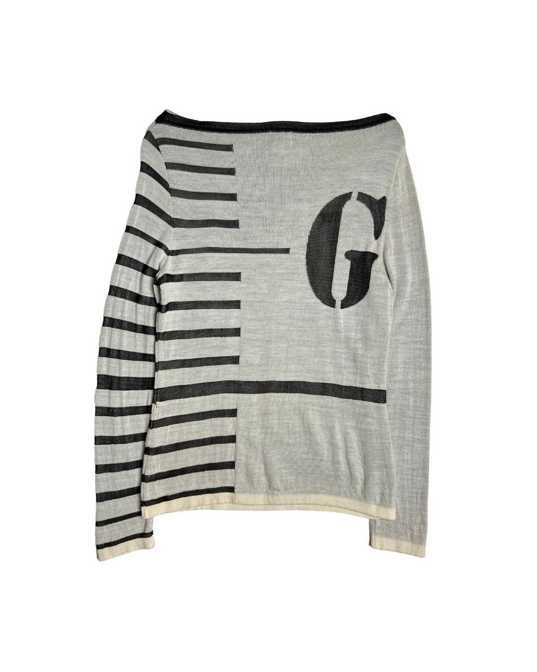 Jean Paul Gaultier Jean Paul Gaultier for SEPT PREMIÈRES 2015 AW Stripe Sweater Size XS / US 0-2 / IT 36-38 - 4 Thumbnail