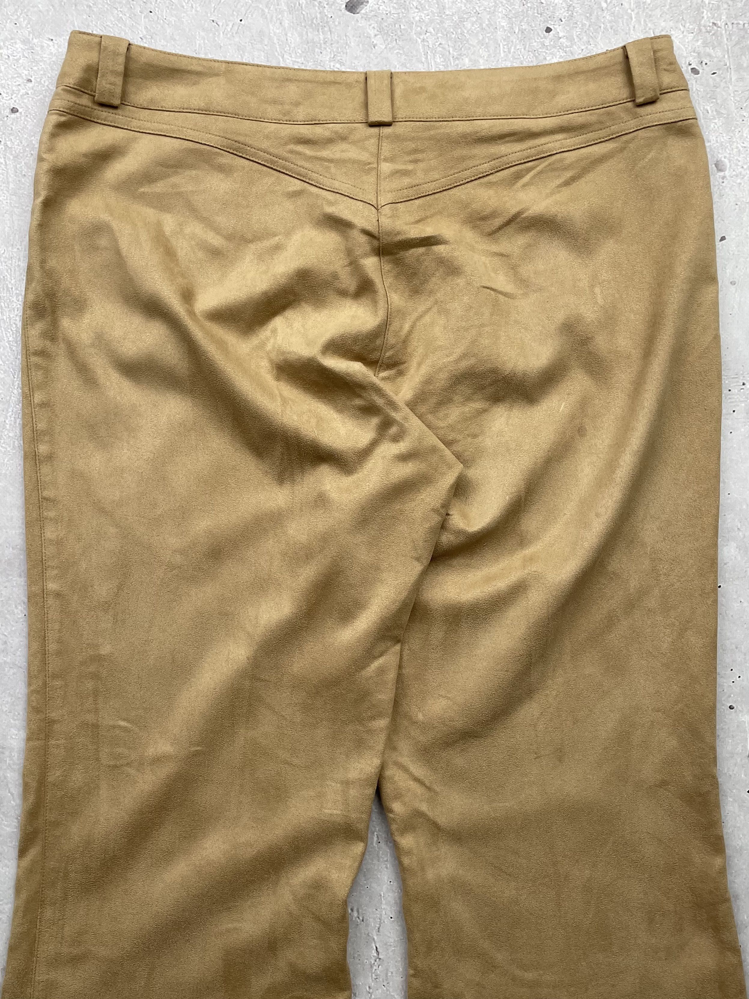 Genuine Leather × Japanese Brand × Vintage Vintage Leather Suede Flared Bondage Pants Size 32" / US 10 / IT 46 - 5 Thumbnail