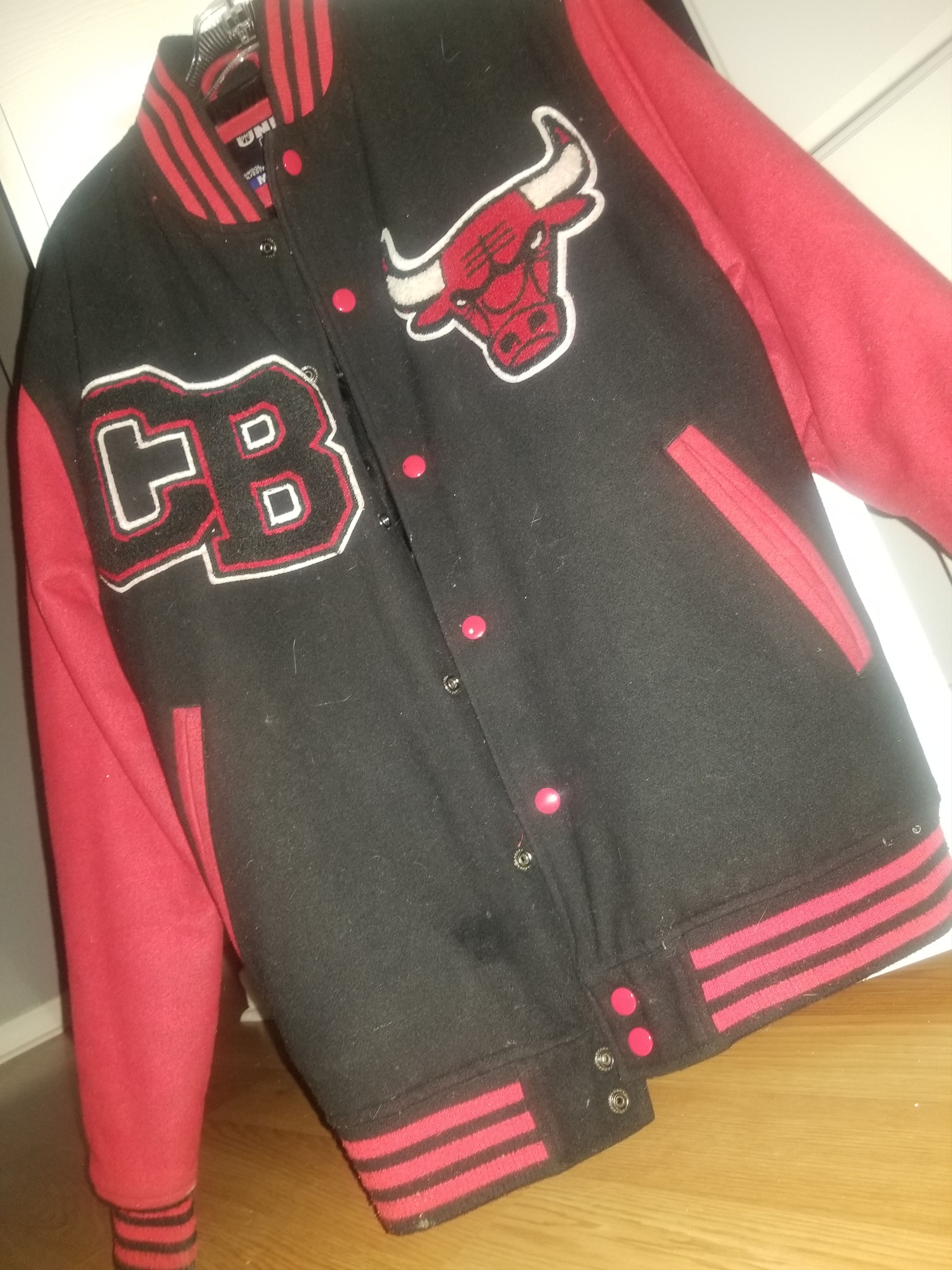 NBA NBA Chicago Bulls Varsity Jacket 🔥🏀❤ Size US L / EU 52-54 / 3 - 5 Thumbnail