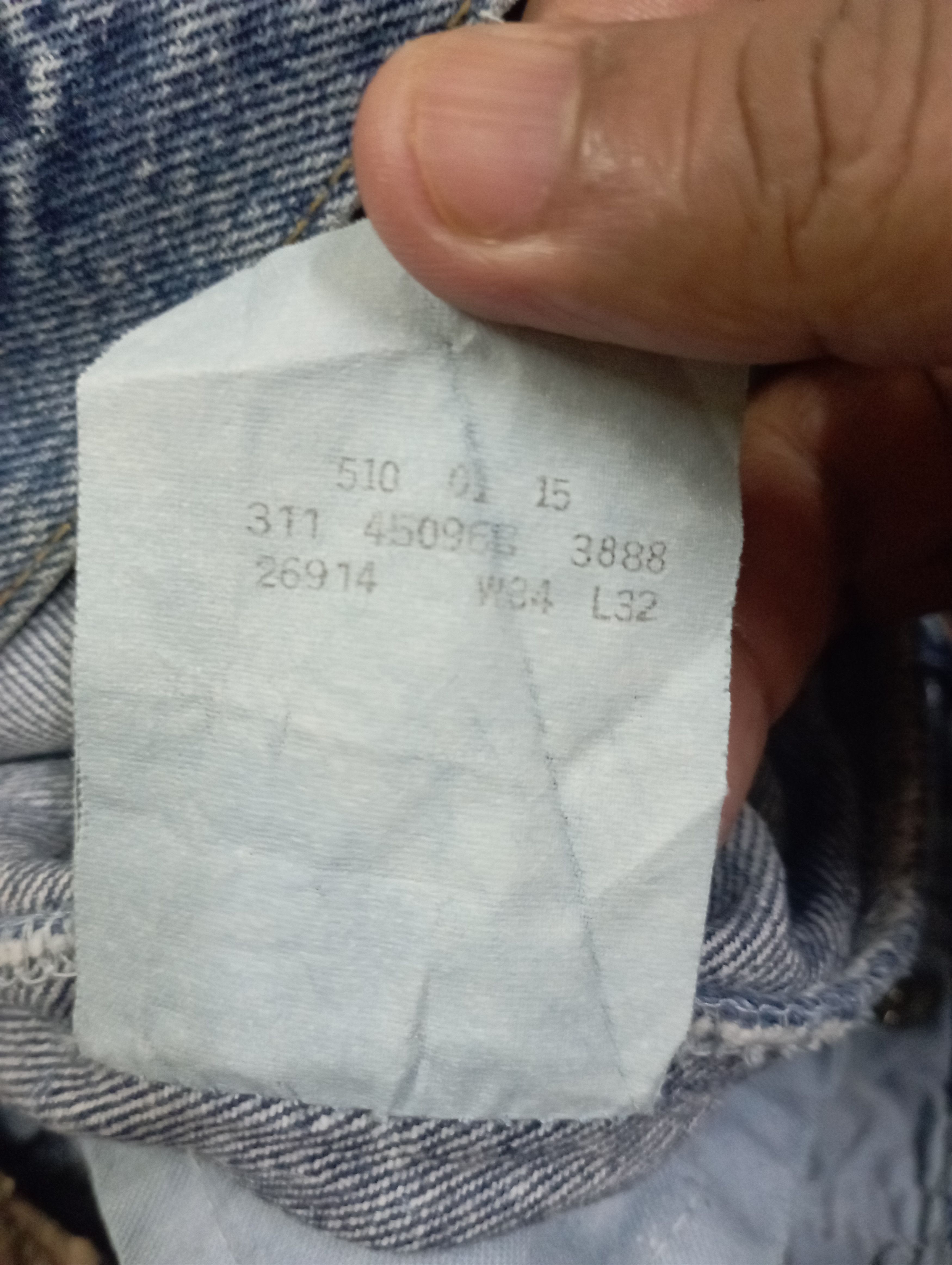 Levi's Baggy Levi's 510 Vintage Levi's 510 Buttons Blue Wash Jeans Size US 32 / EU 48 - 21 Thumbnail