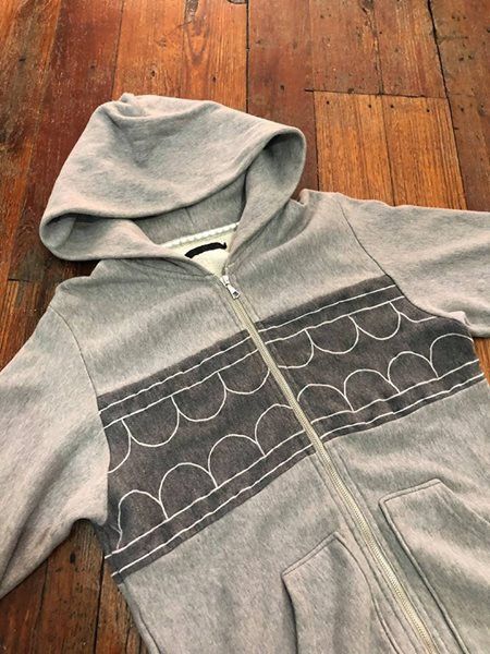 image of Kaws Original Fake Ss09 Chomper Zip Hood Size 4 in Grey, Men's