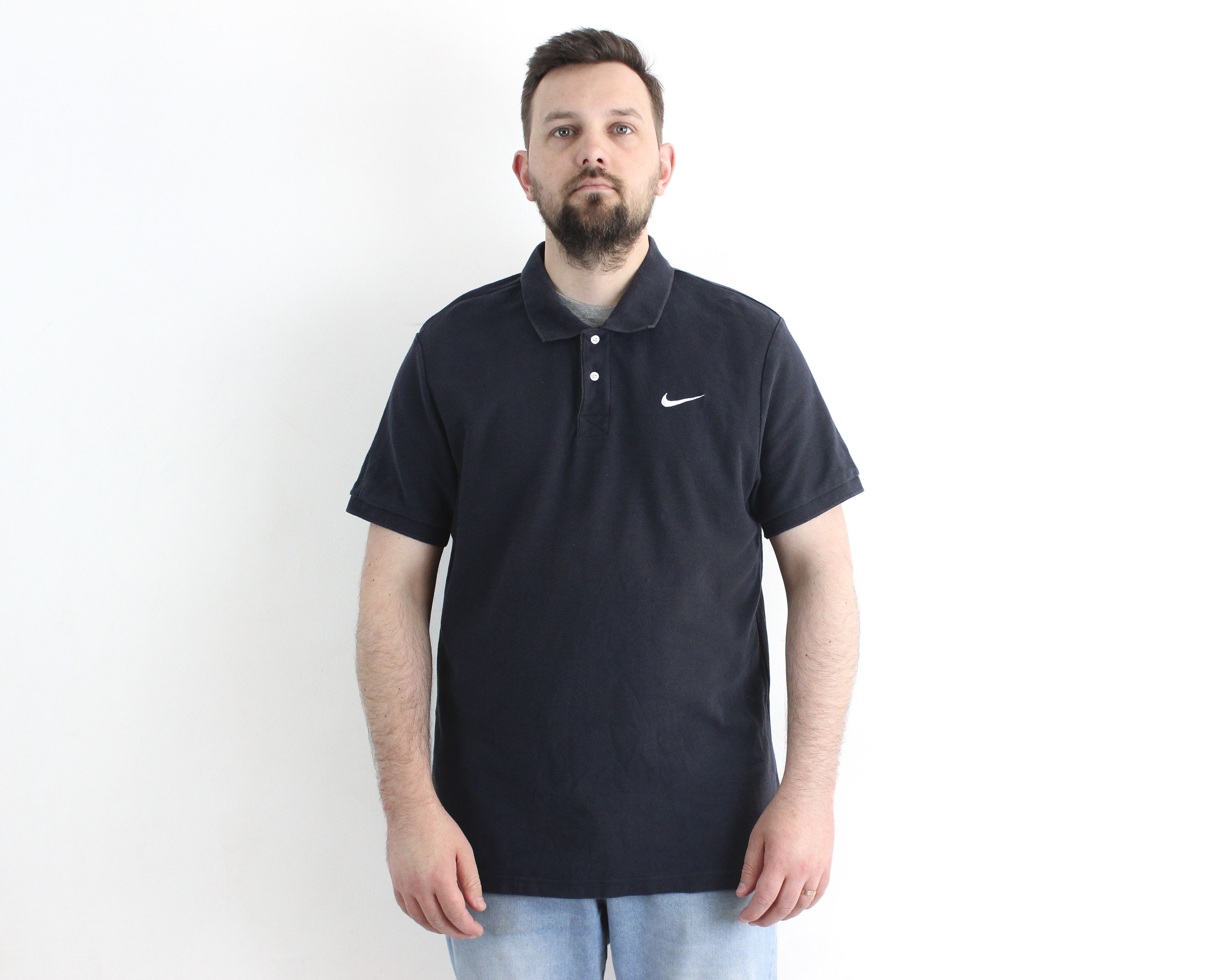 Nike Polo XL Shirt Short Sleeved Retro Tee Casual T-shirt Top Size US XL / EU 56 / 4 - 1 Thumbnail