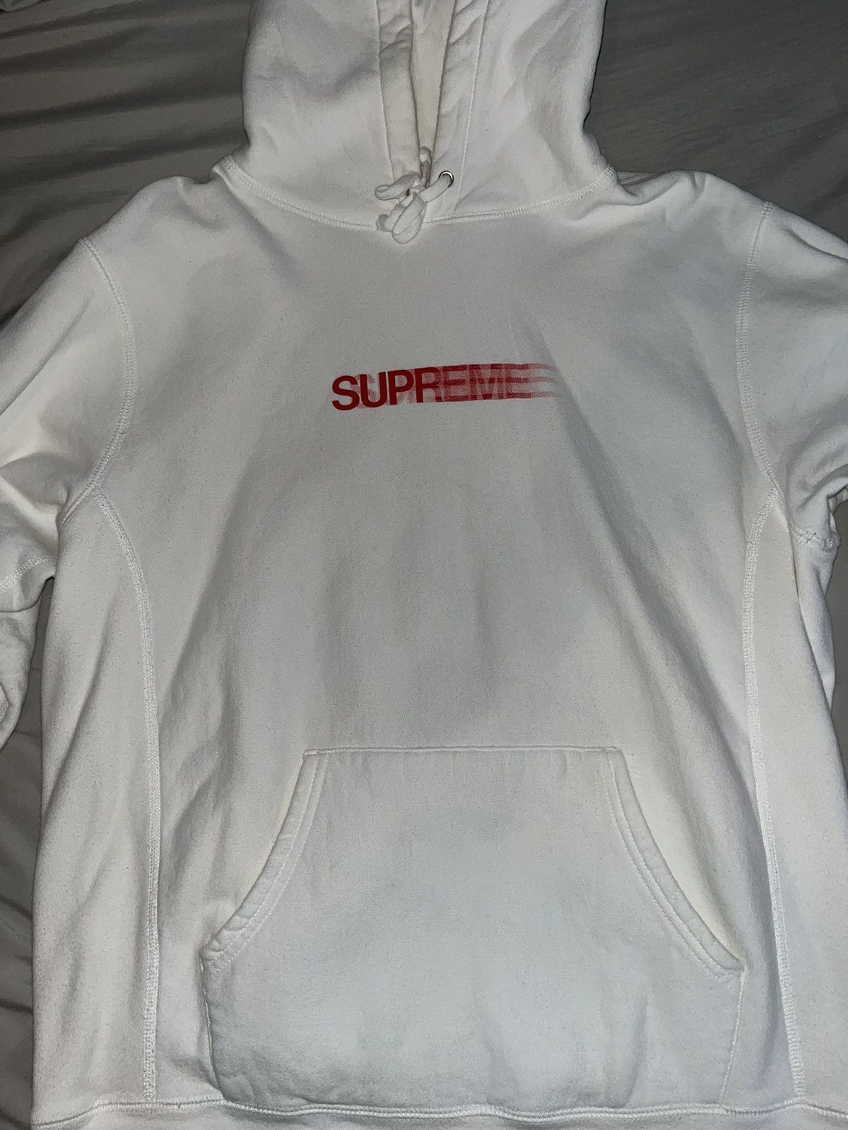 Supreme Supreme motion logo (2020) Hooded sweatshirt white large
