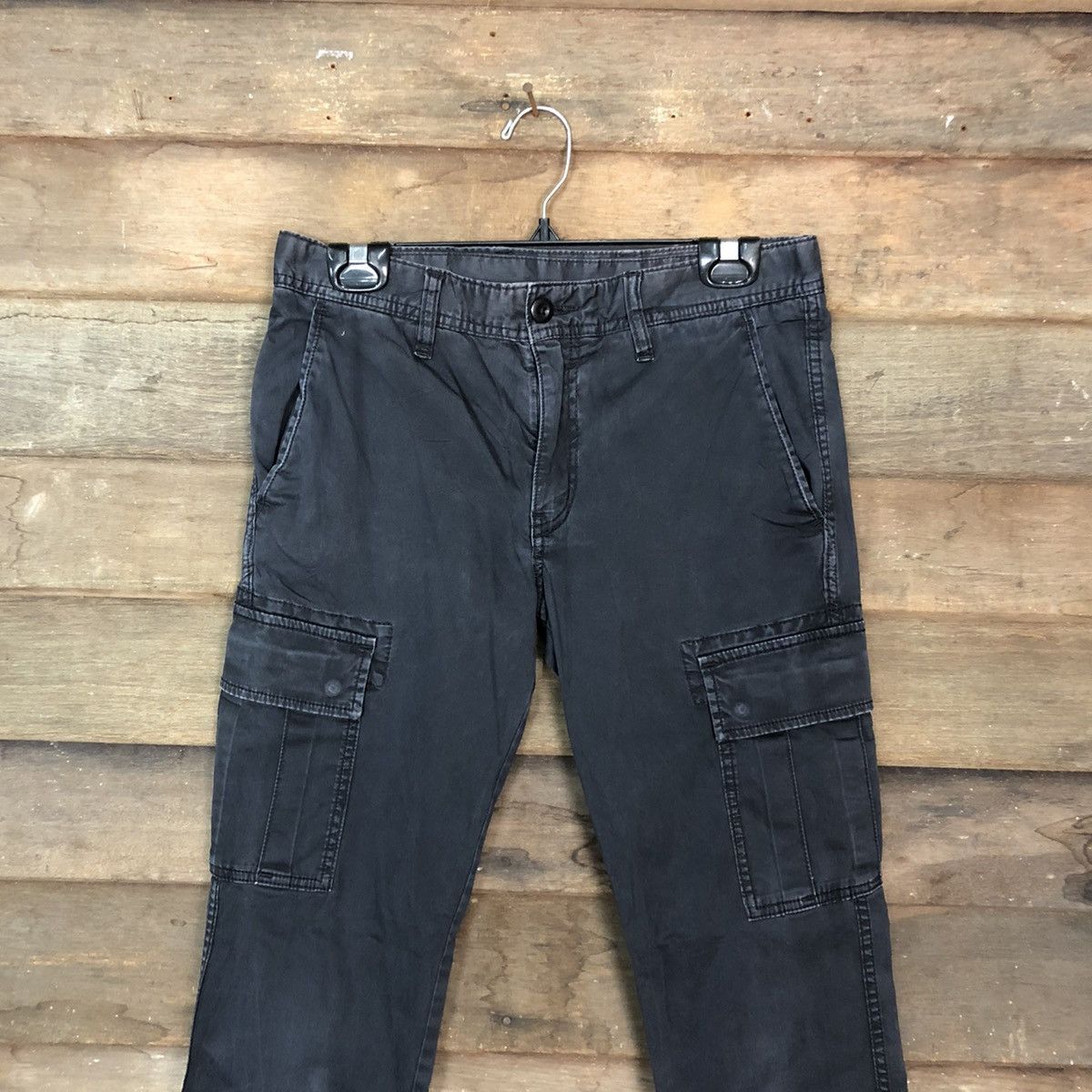 Japanese Brand × Uniqlo Uniqlo Dark Blue Multipocket Cargo Pants #c947 Size US 30 / EU 46 - 2 Thumbnail