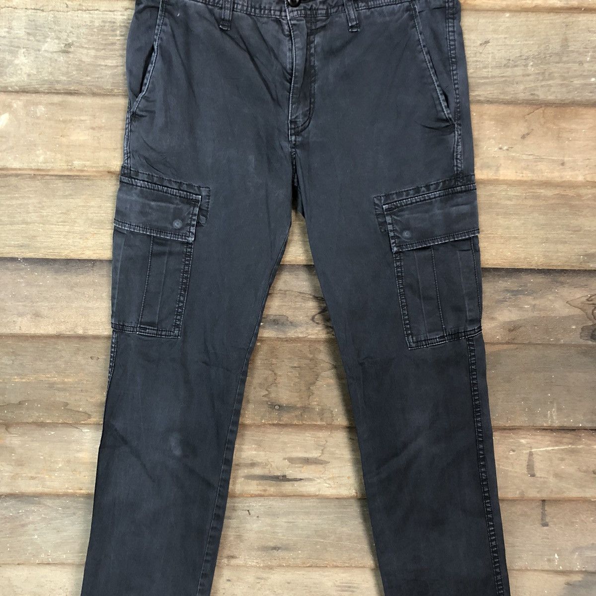 Japanese Brand × Uniqlo Uniqlo Dark Blue Multipocket Cargo Pants #c947 Size US 30 / EU 46 - 4 Thumbnail