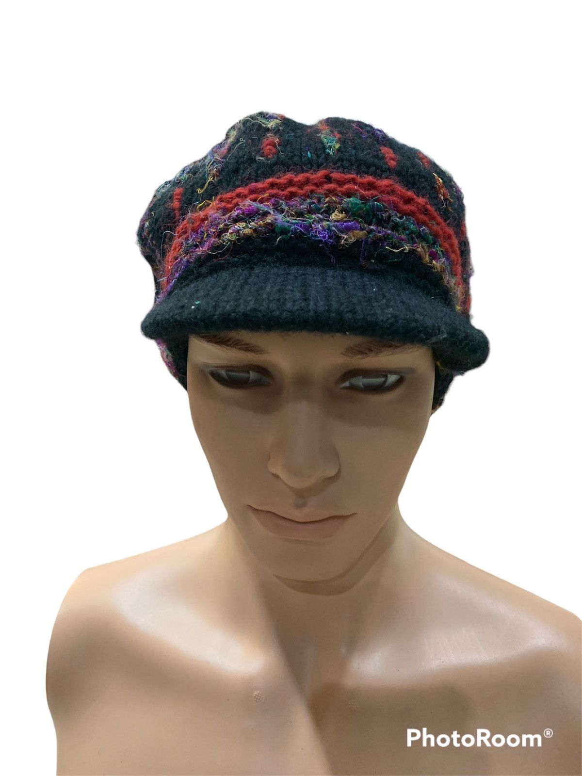 Other VINTAGE GAJUMARU WOOVEN KNITTED WOOL HAT Size ONE SIZE - 2 Thumbnail
