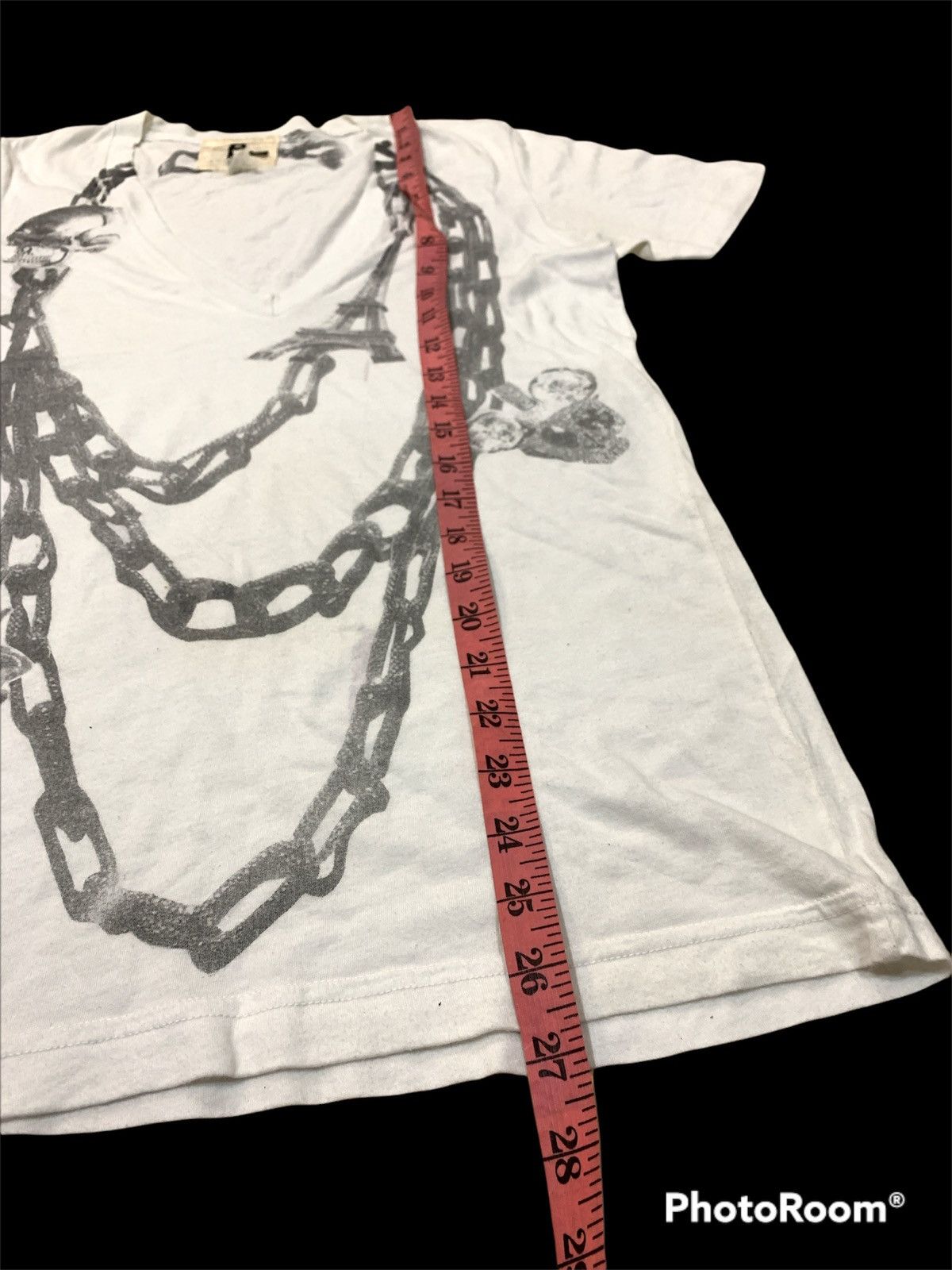 Other SKULL CHAIN NECKLACE PRINT SHIRT FRANCE Size US XS / EU 42 / 0 - 3 Thumbnail