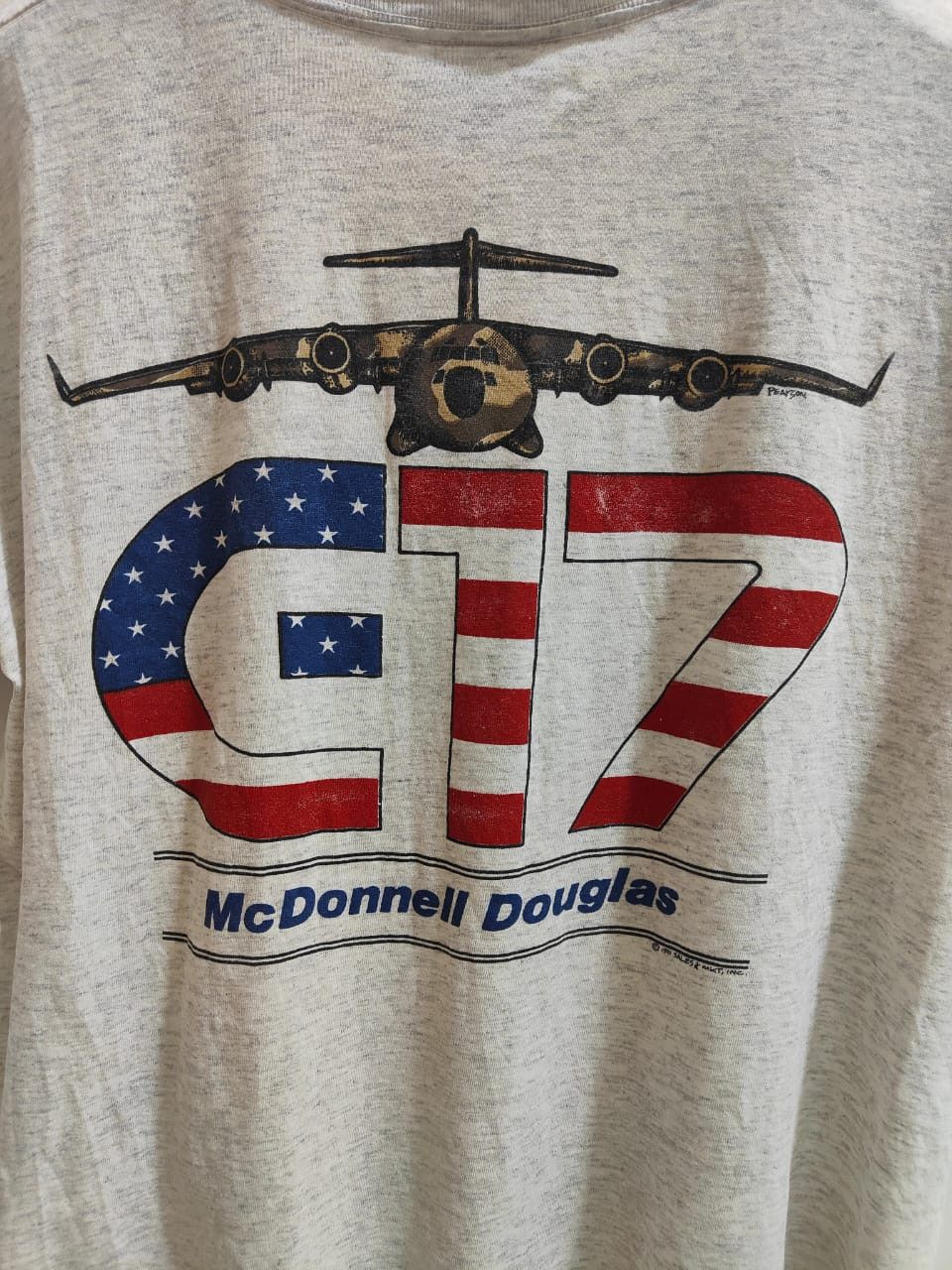 Vintage vintage usa pearson single mc donnell douglas army 1991 Size US L / EU 52-54 / 3 - 3 Thumbnail