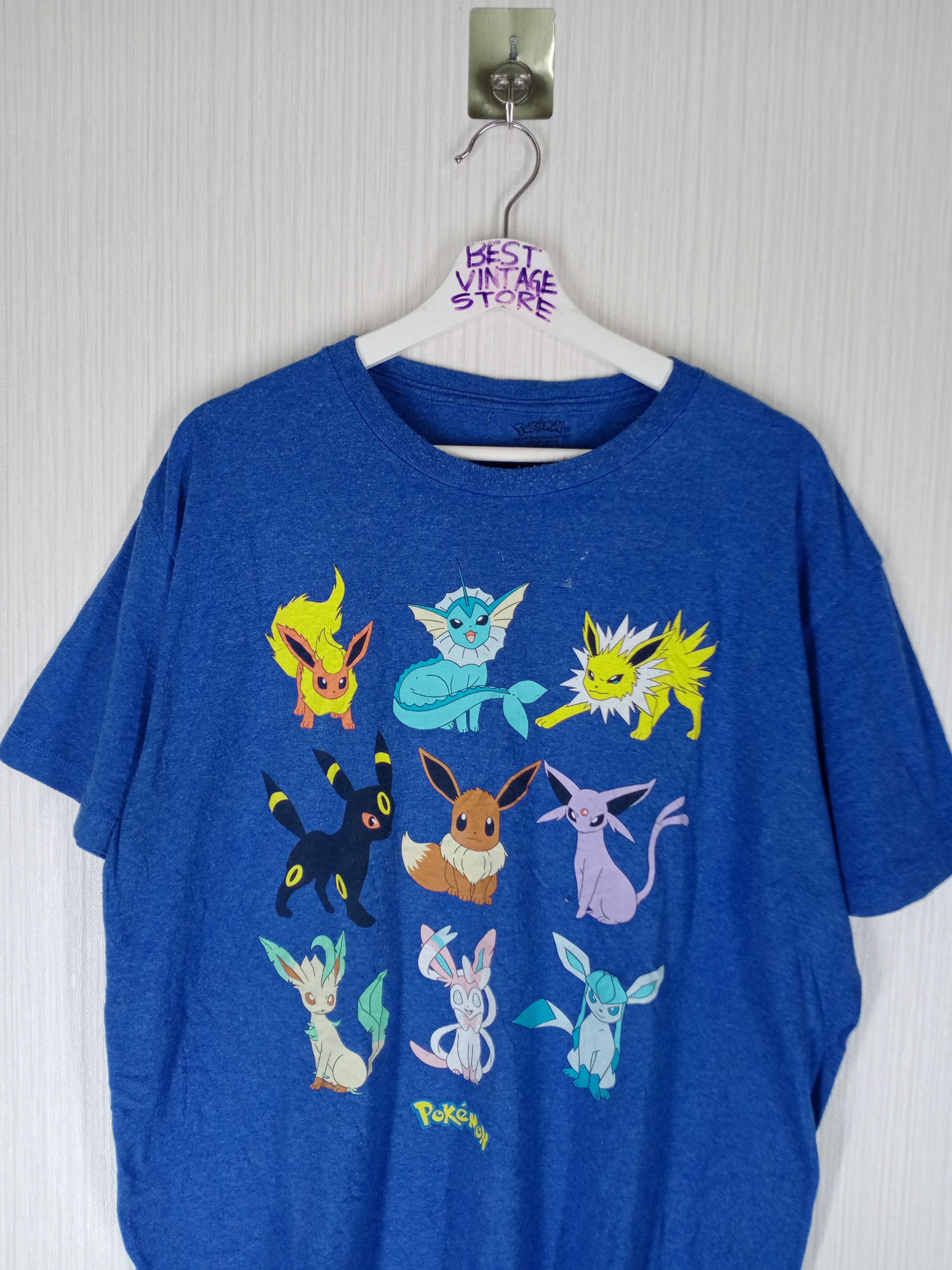 Cartoon Network Pokemon Tshirt Pikachu Digimon Big Print Size US XL / EU 56 / 4 - 5 Thumbnail