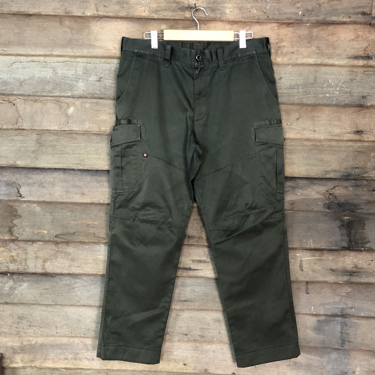 Japanese Brand DLL Burtle Green Multipocket Tactical Cargo Pants #c989 Size US 33 - 1 Thumbnail