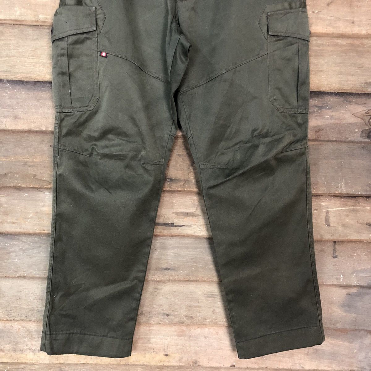 Japanese Brand DLL Burtle Green Multipocket Tactical Cargo Pants #c989 Size US 33 - 3 Thumbnail