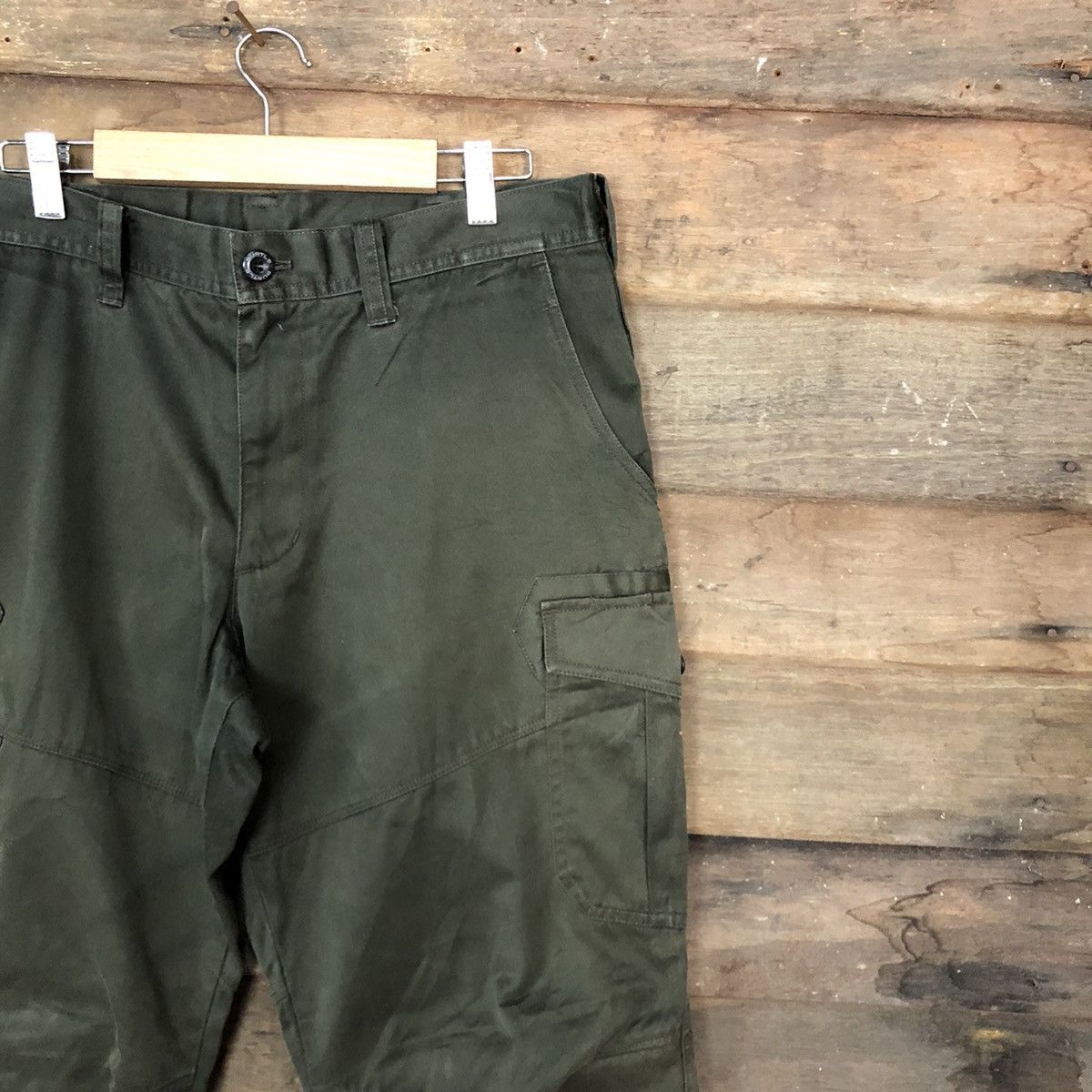 Japanese Brand DLL Burtle Green Multipocket Tactical Cargo Pants #c989 Size US 33 - 5 Thumbnail