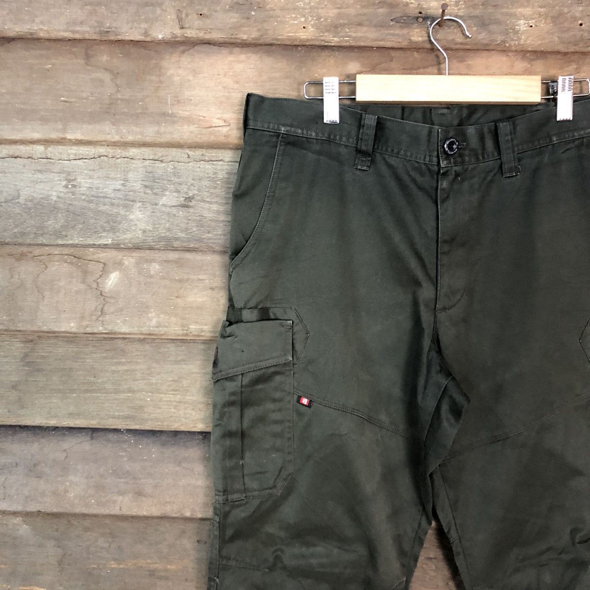 Japanese Brand DLL Burtle Green Multipocket Tactical Cargo Pants #c989 Size US 33 - 6 Thumbnail