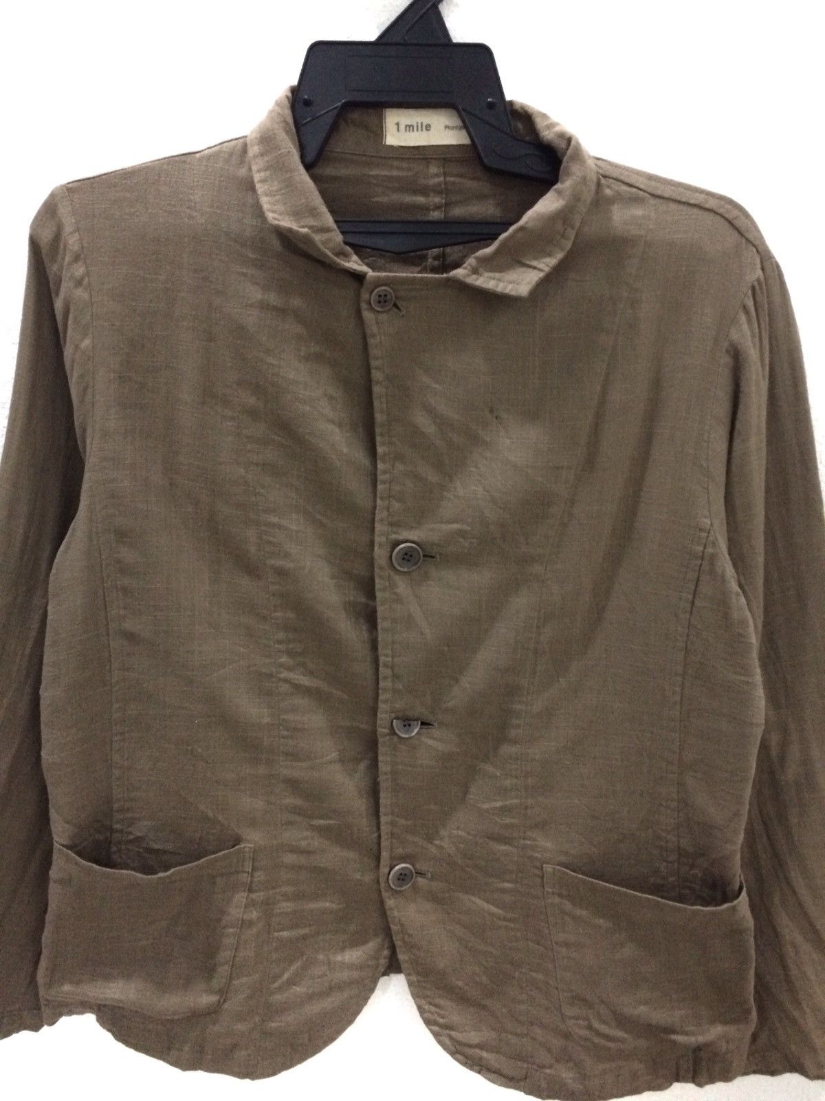 Issey Miyake 1 mile Plantation By Issey Miyake Olive Green Shirt Button Size US M / EU 48-50 / 2 - 2 Thumbnail