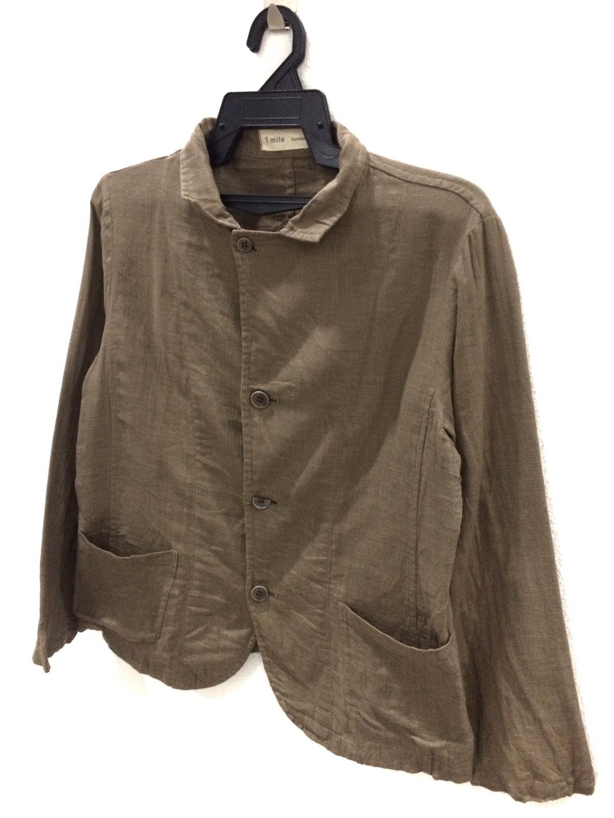 Issey Miyake 1 mile Plantation By Issey Miyake Olive Green Shirt Button Size US M / EU 48-50 / 2 - 5 Thumbnail