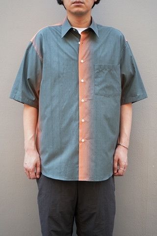 Japanese Brand AURALEE WASHED FINX GRADATION DYED SHORT SLEEVED SHIRTS |  Grailed