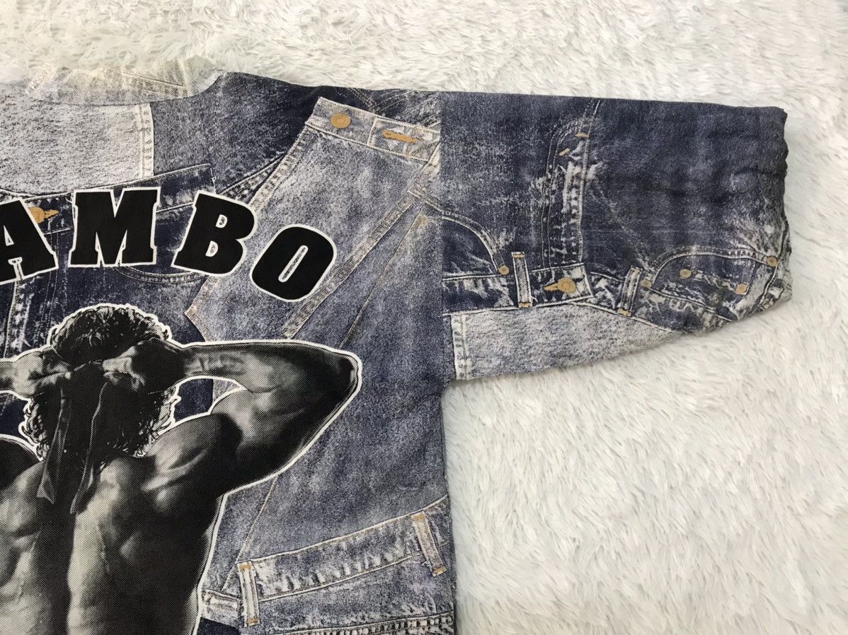 Vintage Vtg Rambo Printed 1988 Carolco Kimono Cardigan Size US L / EU 52-54 / 3 - 10 Thumbnail