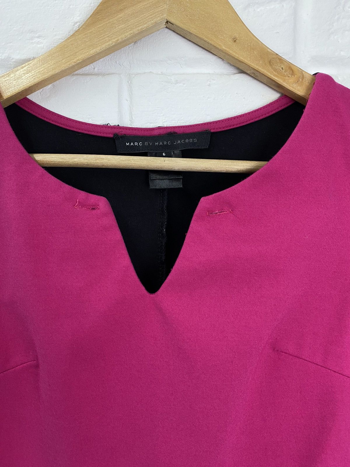 Marc by Marc Jacobs Marc by Marc Jacobs Sleeveless Pink/Black Mini Dress Size XS / US 0-2 / IT 36-38 - 7 Thumbnail