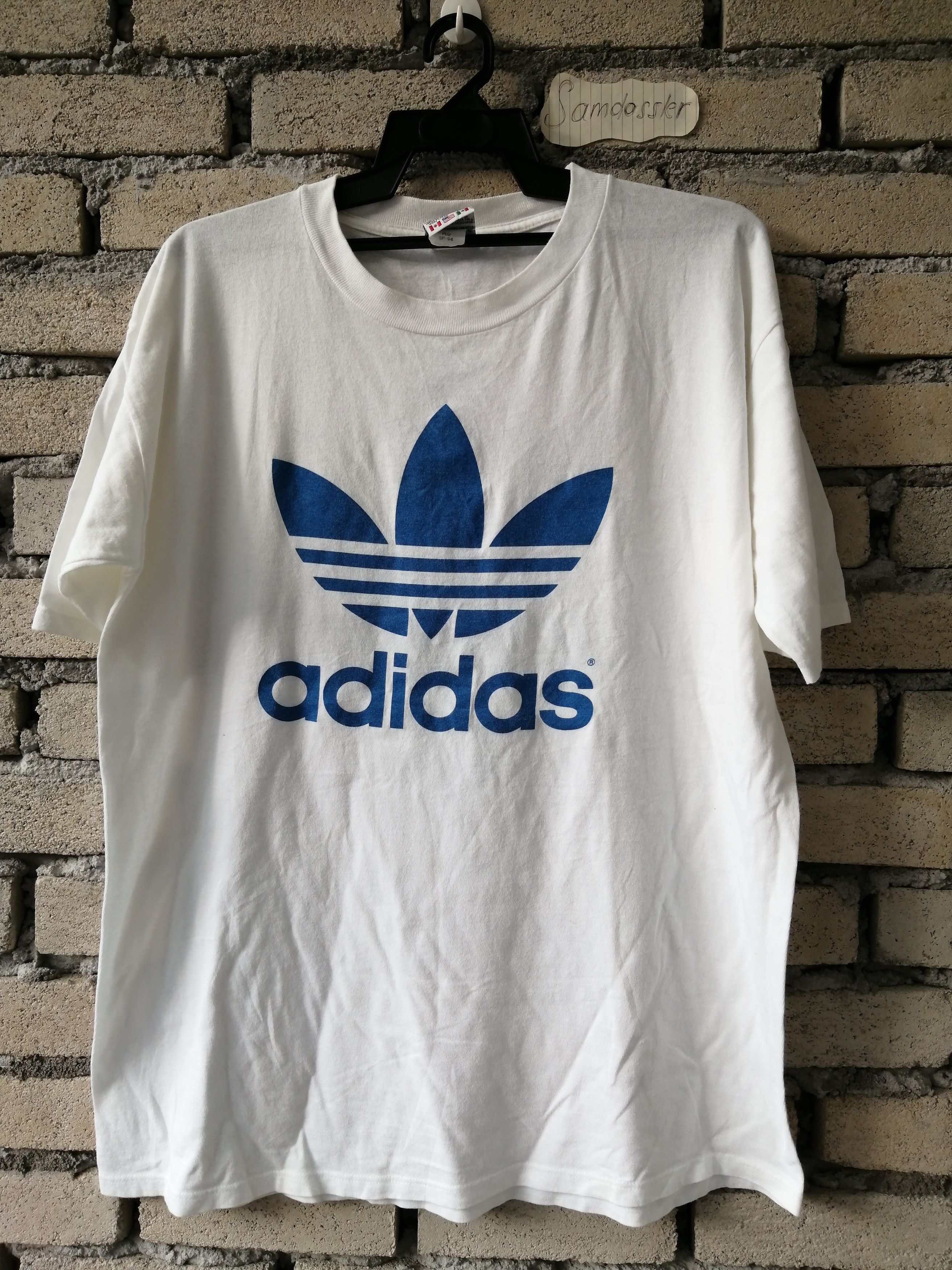 Adidas × Vintage Adidas Vintage 90s Trefoil Big Logo Sportswear Hip hop Size US L / EU 52-54 / 3 - 1 Thumbnail