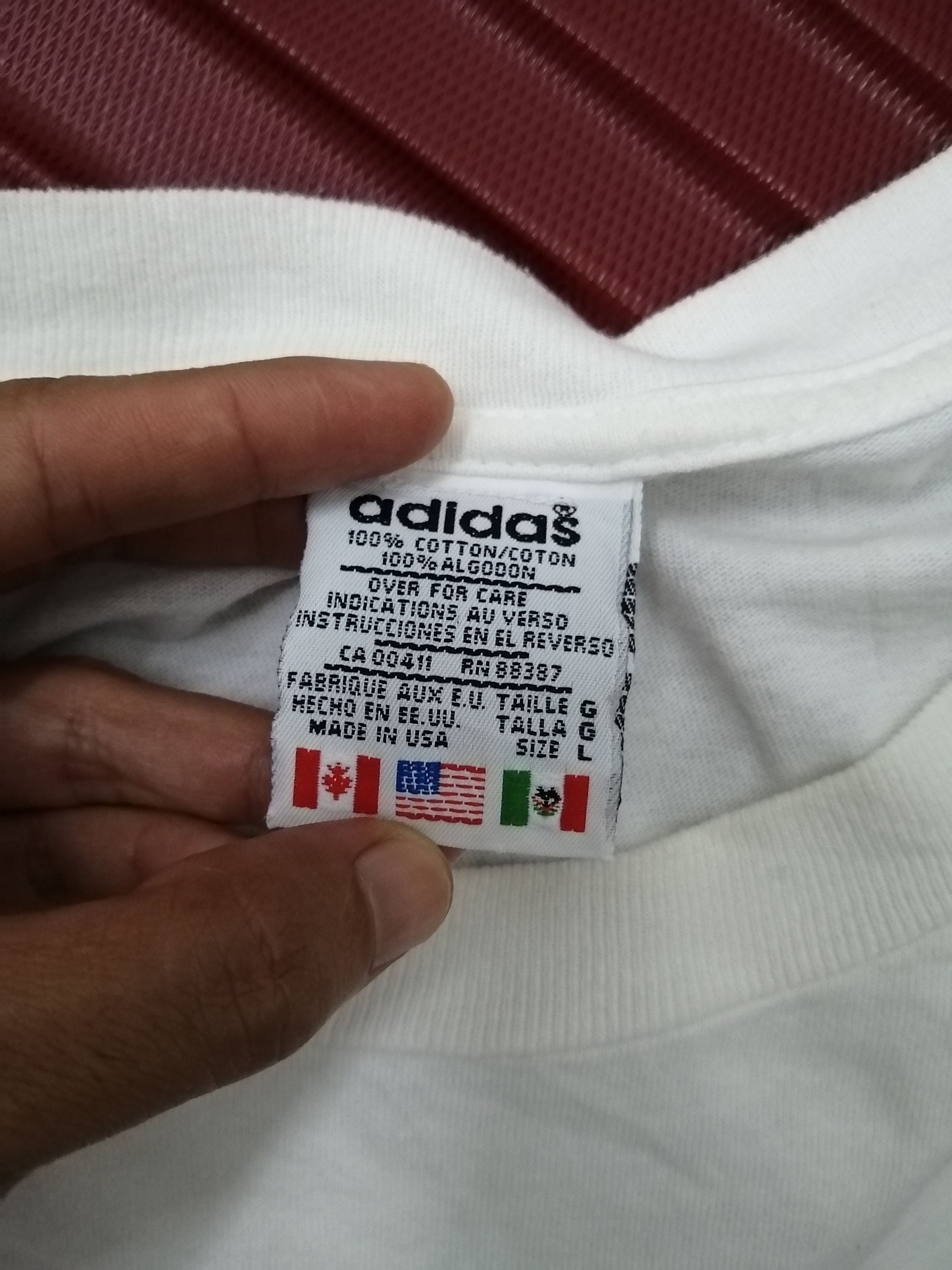 Adidas × Vintage Adidas Vintage 90s Trefoil Big Logo Sportswear Hip hop Size US L / EU 52-54 / 3 - 5 Thumbnail