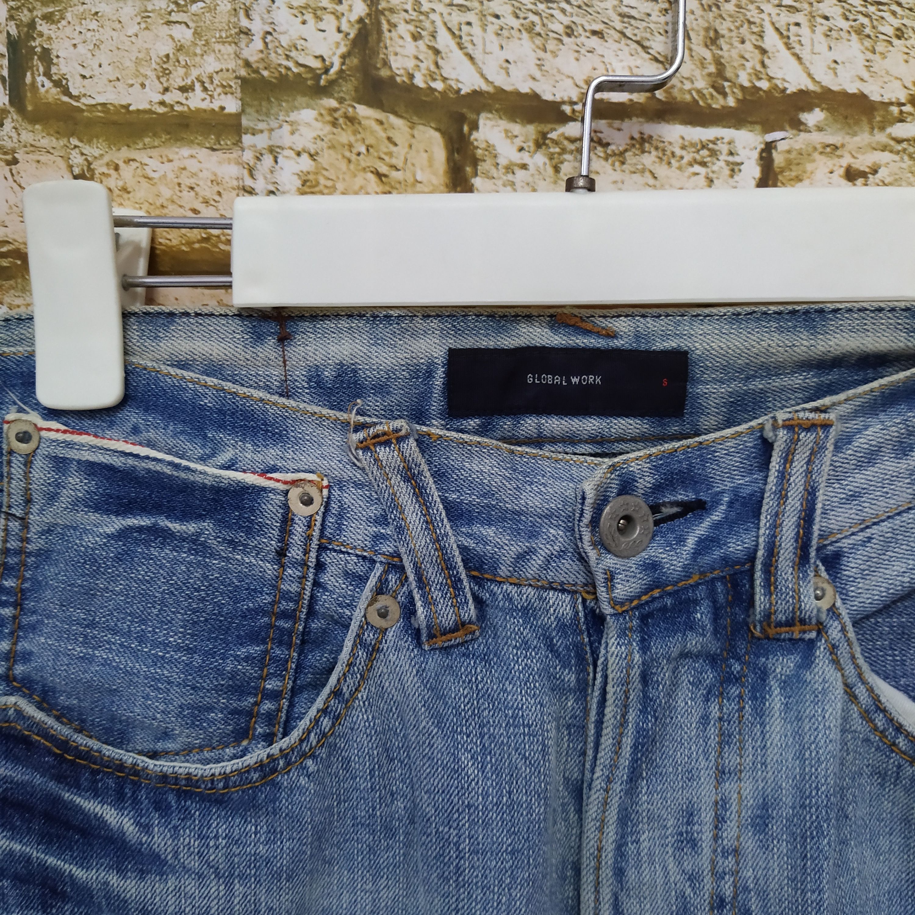 Global Work GLOBAL WORK SELVEDGE JAPAN (D311) W30 Size US 30 / EU 46 - 5 Thumbnail