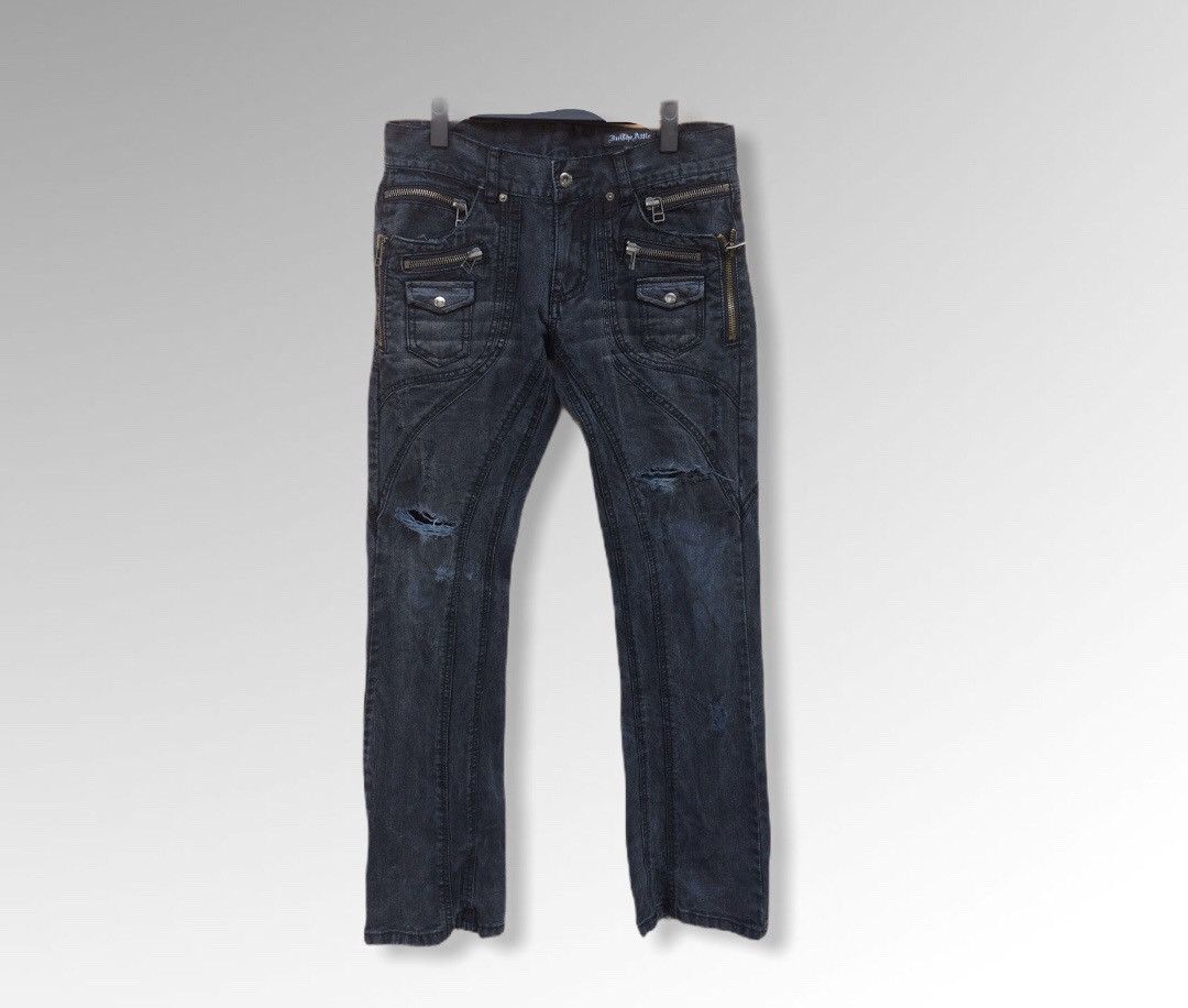 Image of Distressed Denim x In The Attic Japanese Designer In The Attic Distressed Pant in Black (Size 33)