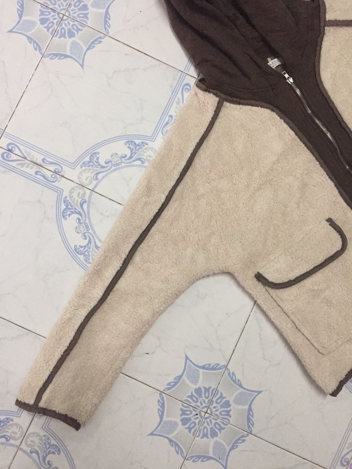 Japanese Brand RARE Design Chaeel Inside Out Fleece Zipper Hoodie Jacket Size US M / EU 48-50 / 2 - 2 Thumbnail