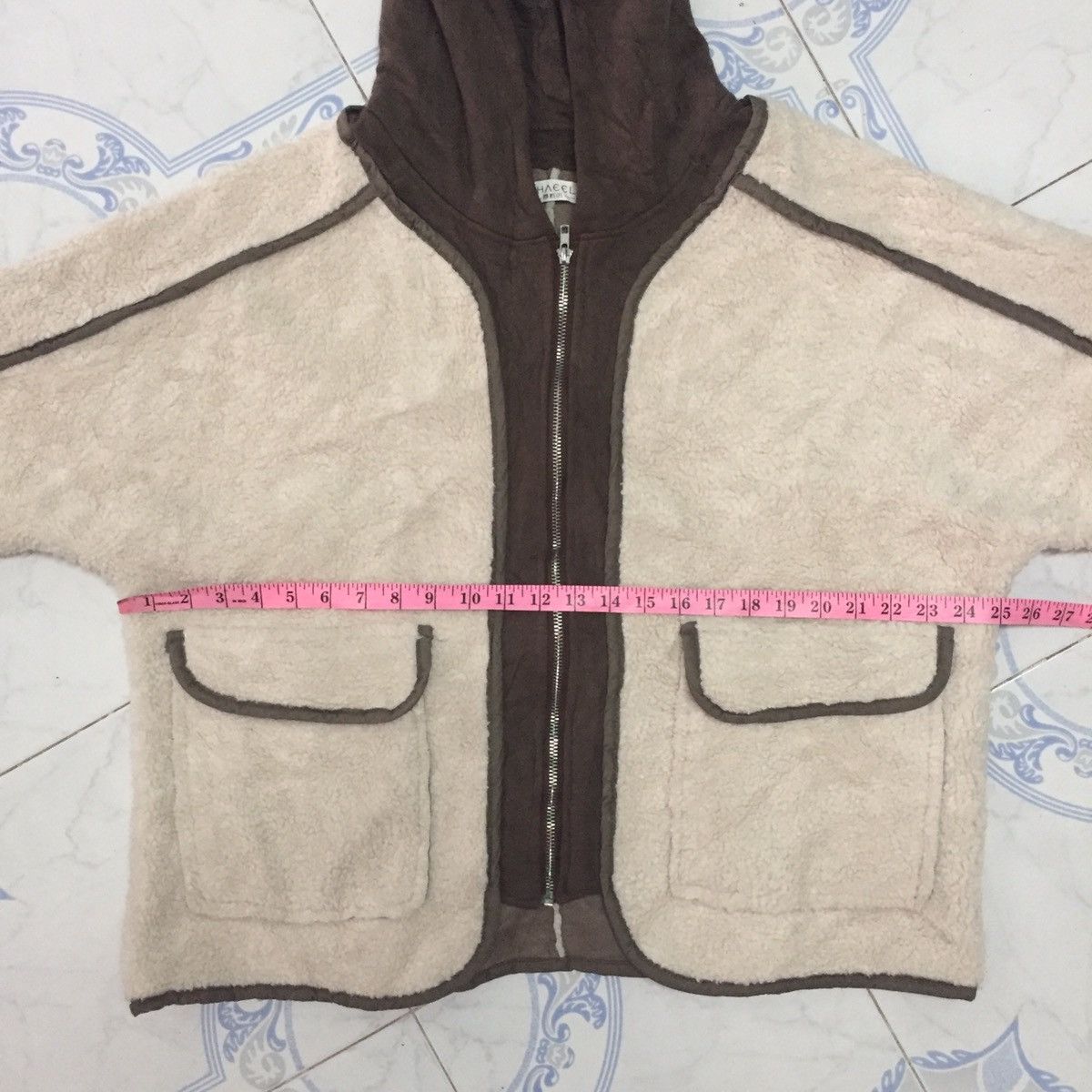 Japanese Brand RARE Design Chaeel Inside Out Fleece Zipper Hoodie Jacket Size US M / EU 48-50 / 2 - 18 Thumbnail