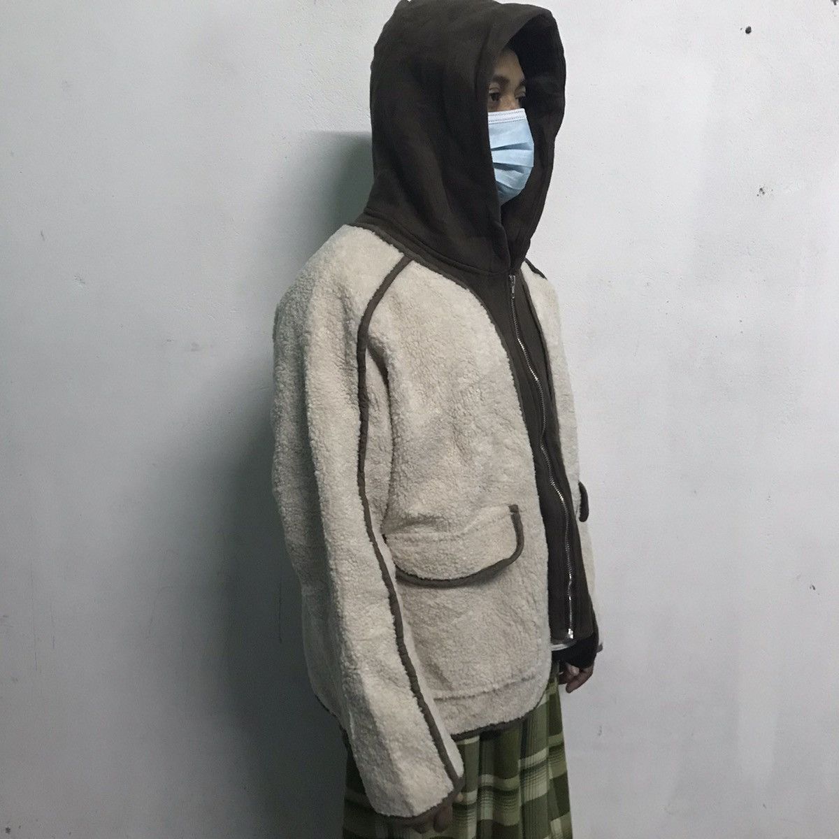 Japanese Brand RARE Design Chaeel Inside Out Fleece Zipper Hoodie Jacket Size US M / EU 48-50 / 2 - 23 Thumbnail