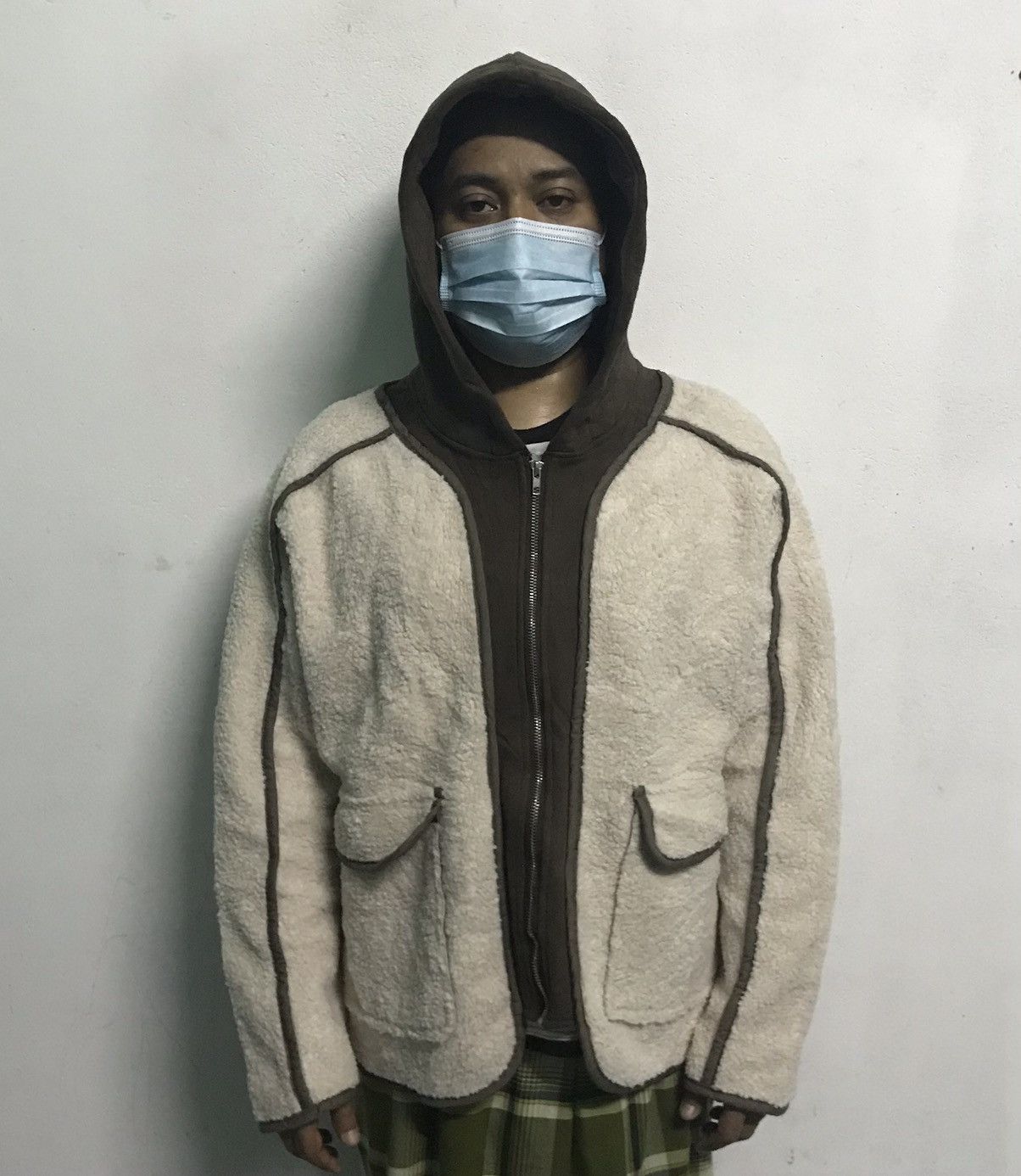 Japanese Brand RARE Design Chaeel Inside Out Fleece Zipper Hoodie Jacket Size US M / EU 48-50 / 2 - 21 Thumbnail