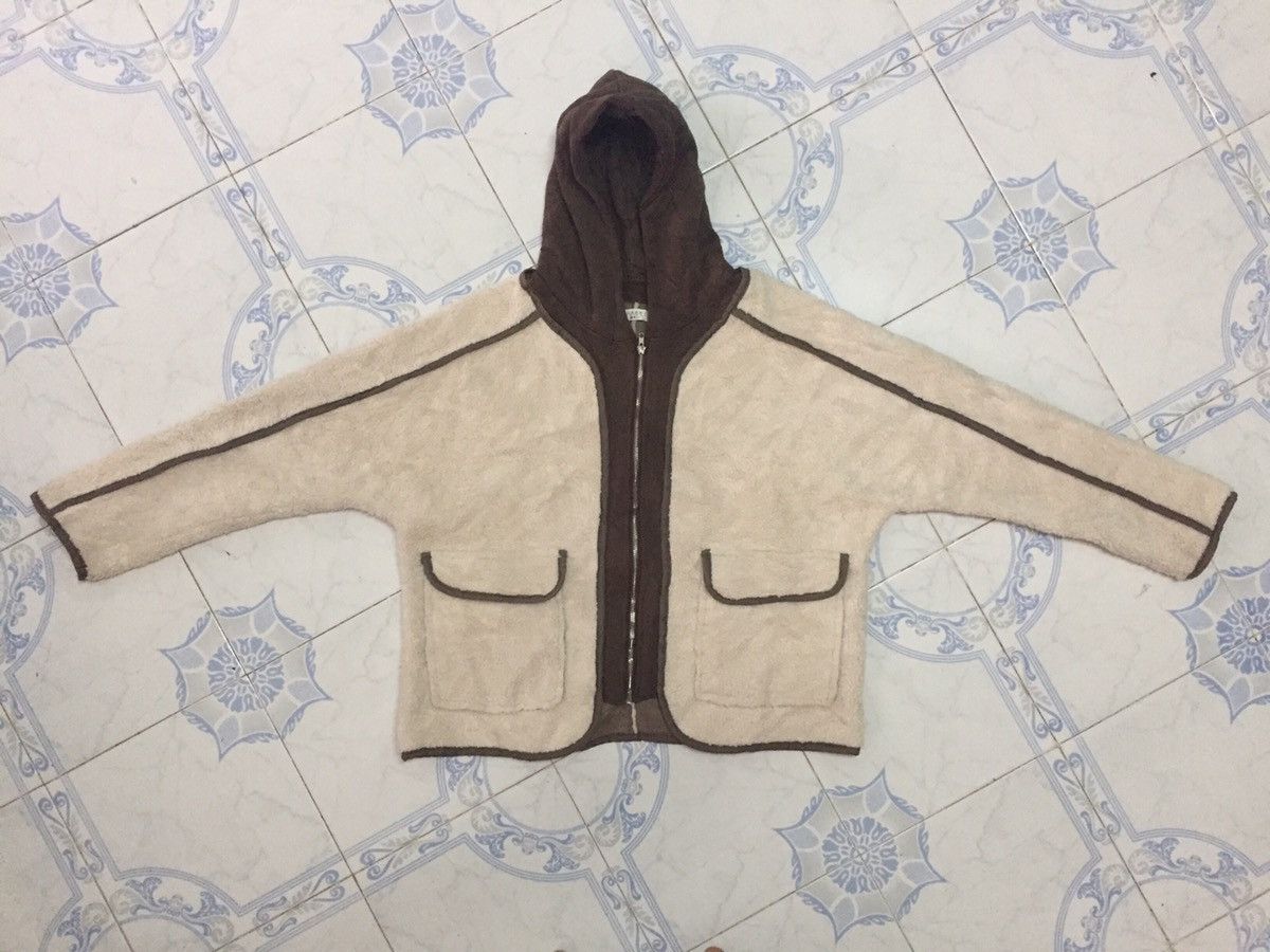 Japanese Brand RARE Design Chaeel Inside Out Fleece Zipper Hoodie Jacket Size US M / EU 48-50 / 2 - 1 Thumbnail