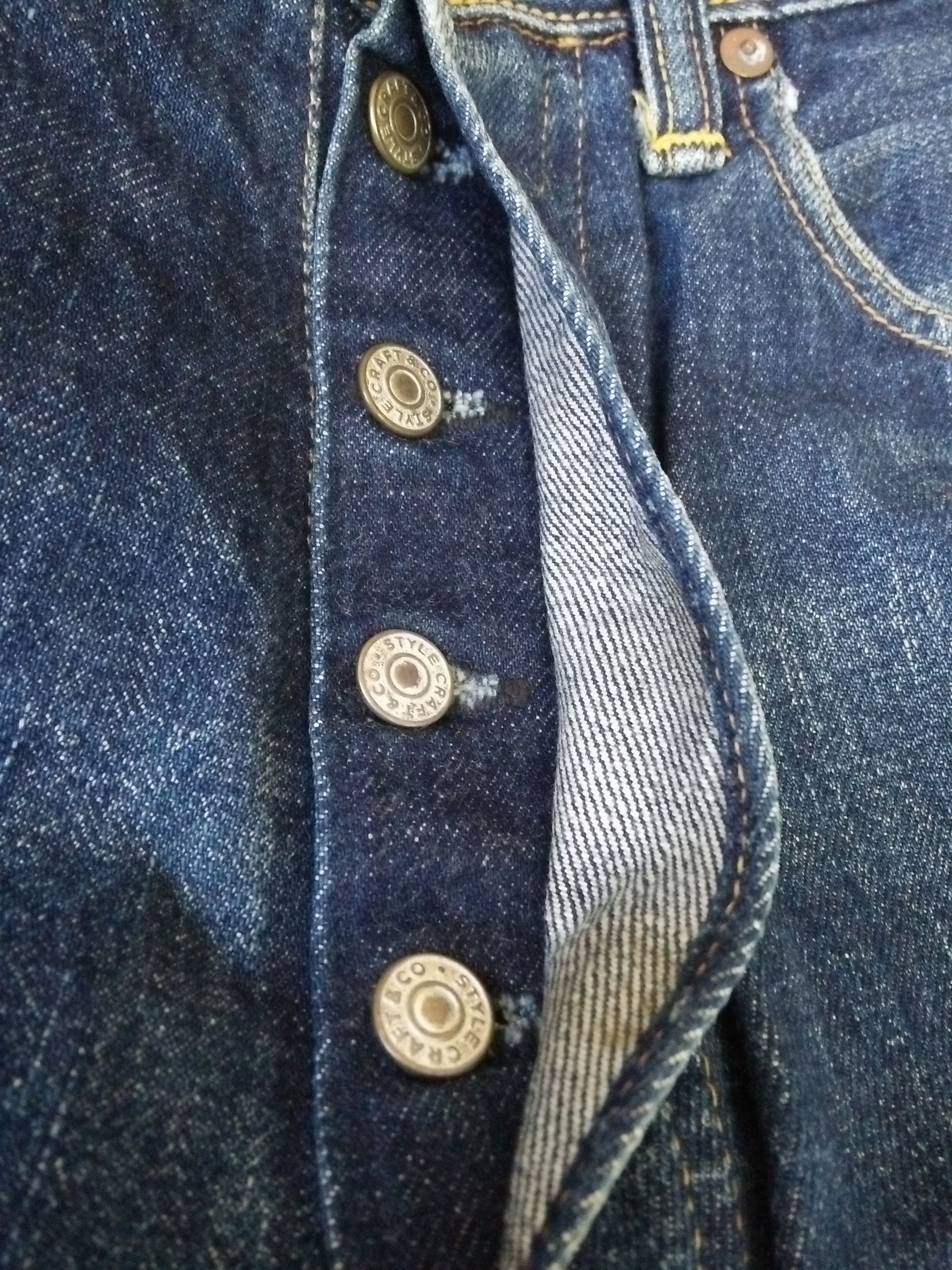 Evisu VTG EVIS EVISU DENIM SELVEDGE JAPAN OLD EVISU (B50) Size US 31 - 8 Thumbnail