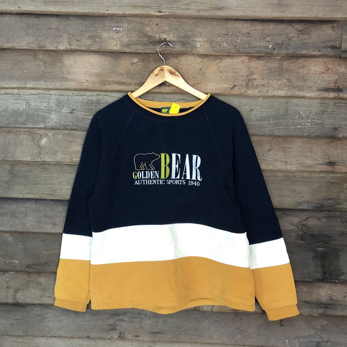 Golden Bear × Japanese Brand × Vintage Golden Bear Blue Sweatshirt #3882 Size US M / EU 48-50 / 2 - 3 Thumbnail